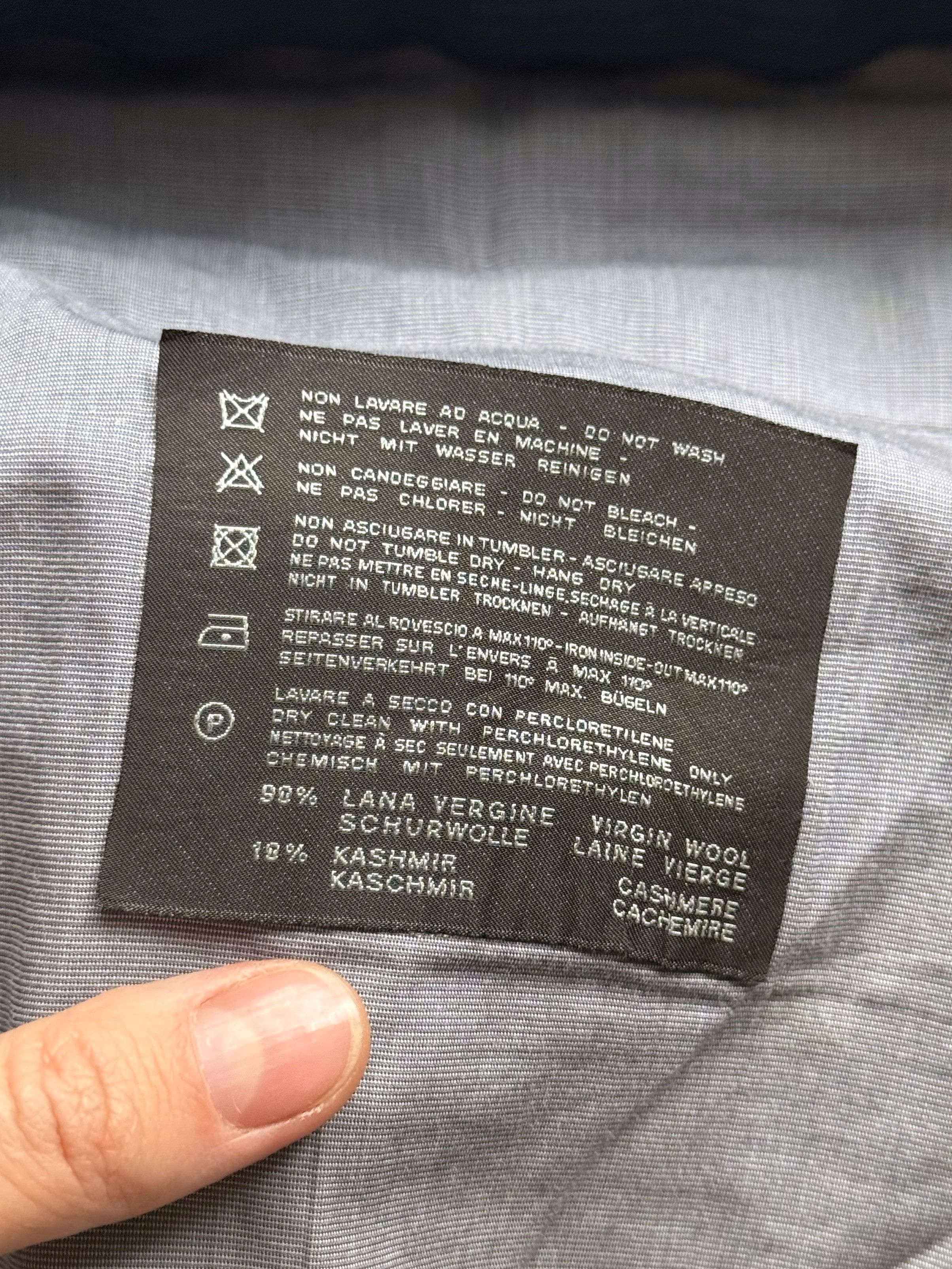 PT Torino Men's PT Torino Cashmere Wool Dress Pants Dark Gray Size US 34 / EU 50 - 5 Thumbnail