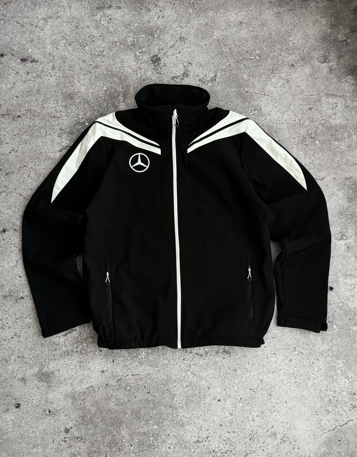 Mercedes Benz Mercedes Benz big logo soft shell jacket Grailed