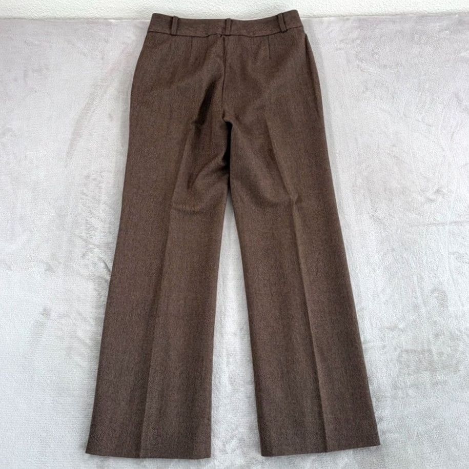 Ralph Lauren Ralph Lauren LRL Wool Herringbone Trouser Pants Women 6 Brown Wide Leg Preppy Dress Pants Vintage No Size 28" / US 6 / IT 42 - 5 Thumbnail