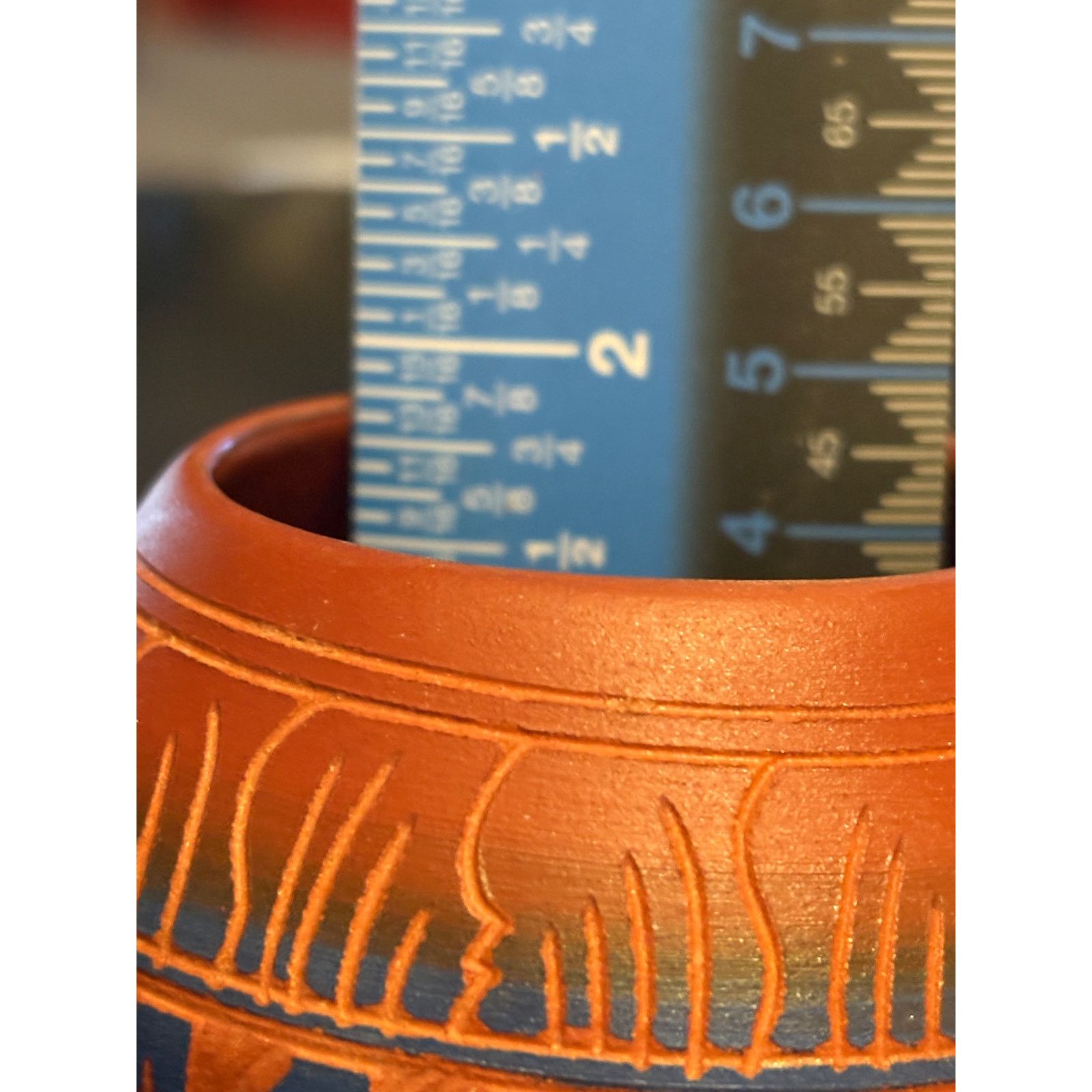 Other Vintage Miniature Handcrafted Navajo Pottery Bowl Signed Size 22" - 6 Thumbnail