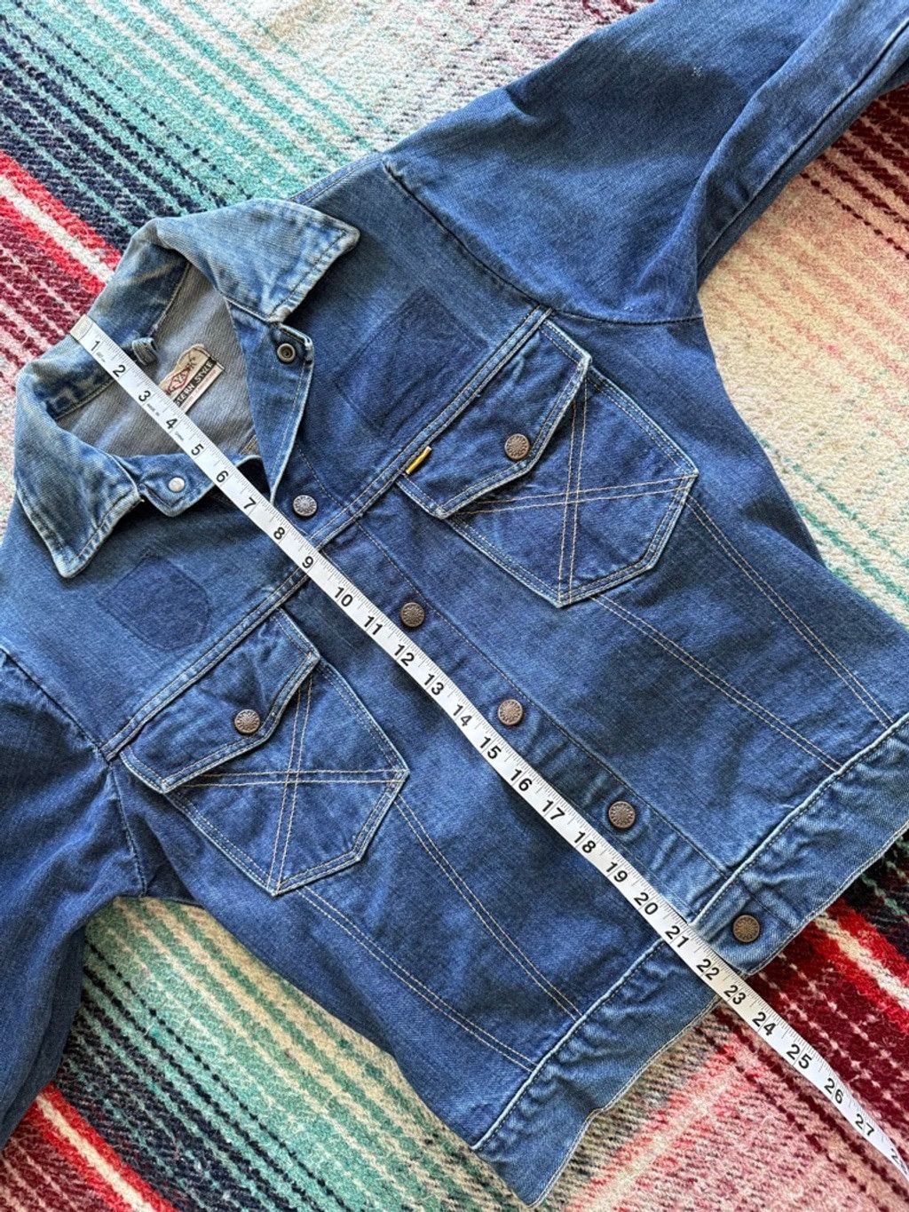 Vintage 60s Big Yank Selvedge Denim Trucker Jacket S Size US S / EU 44-46 / 1 - 8 Thumbnail