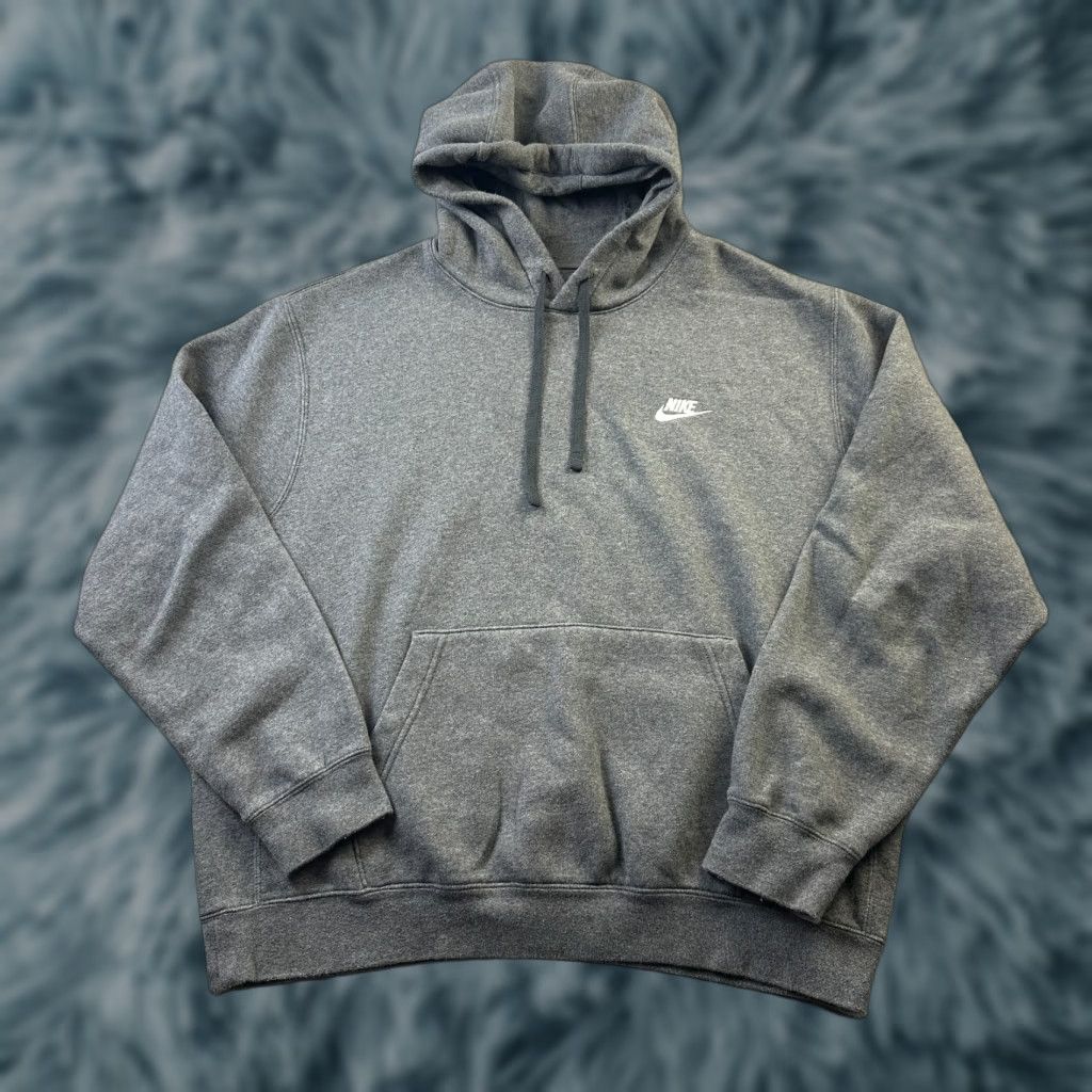 Nike Nike Mens Large Gray Hoodie Hooded Sweatshirt Pullover Club Fleece Size US L / EU 52-54 / 3 - 1 Thumbnail