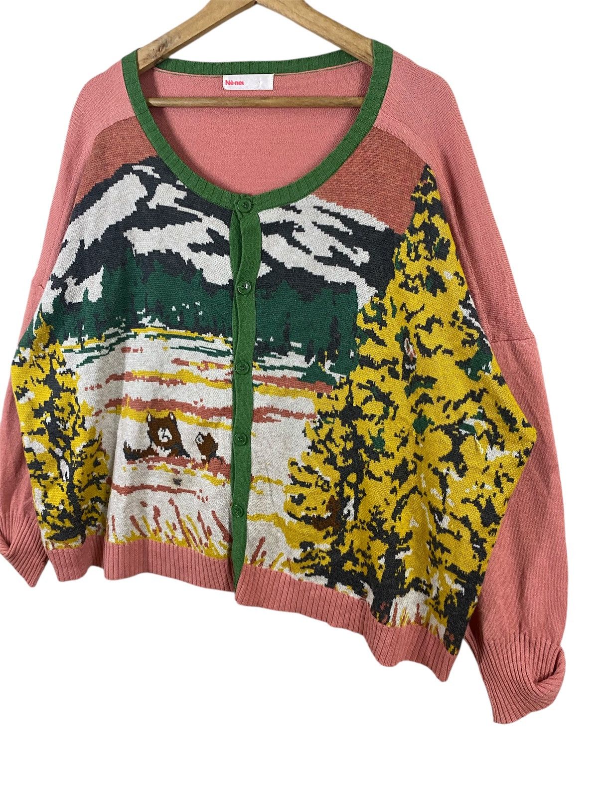 Ne-Net Ne-net by Issey Miyake Knit Cardigan -Japanese Designer Wear Size XXL / US 16-18 / IT 52-54 - 5 Thumbnail