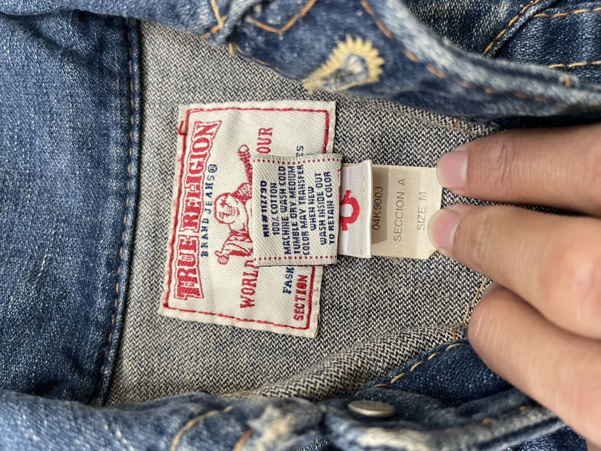 Japanese Brand 2000s True Religion Denim Jacket Y2K If6was9 LGB vkei style Size US XS / EU 42 / 0 - 5 Thumbnail