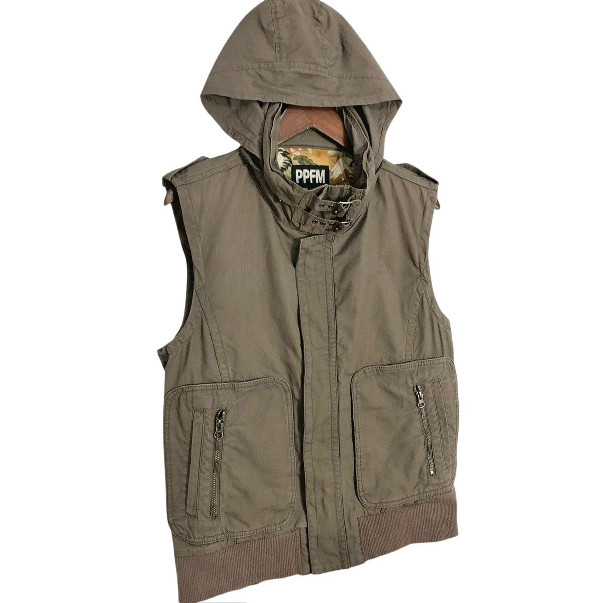 PPFM Vintage PPFM Vest Jacket Hoodie Japanese Brand Streetwear Size US S / EU 44-46 / 1 - 2 Thumbnail