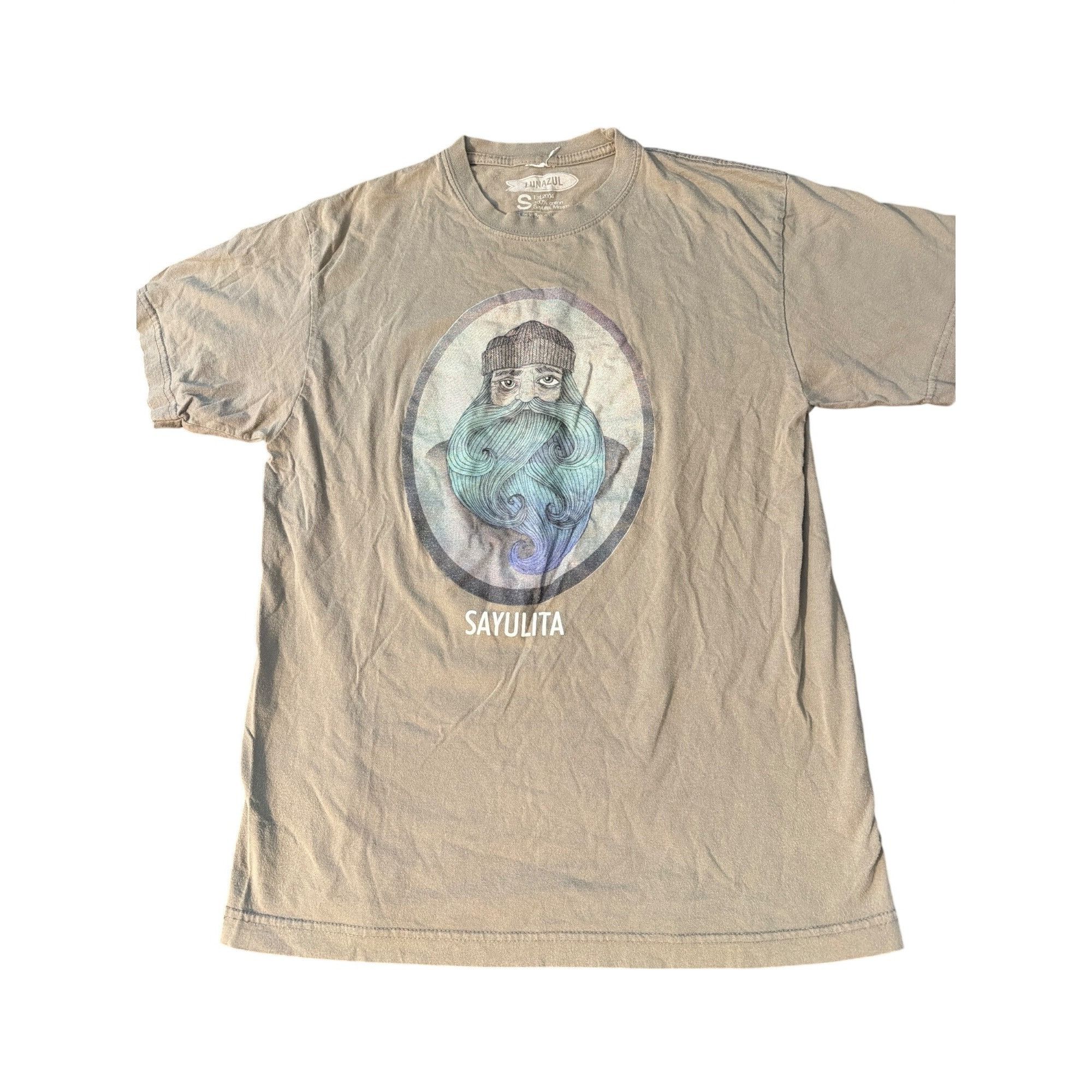 Other Lunazul Sayulita Graphic T Shirt 100% Cotton Crew Neck Gray Size US S / EU 44-46 / 1 - 1 Thumbnail