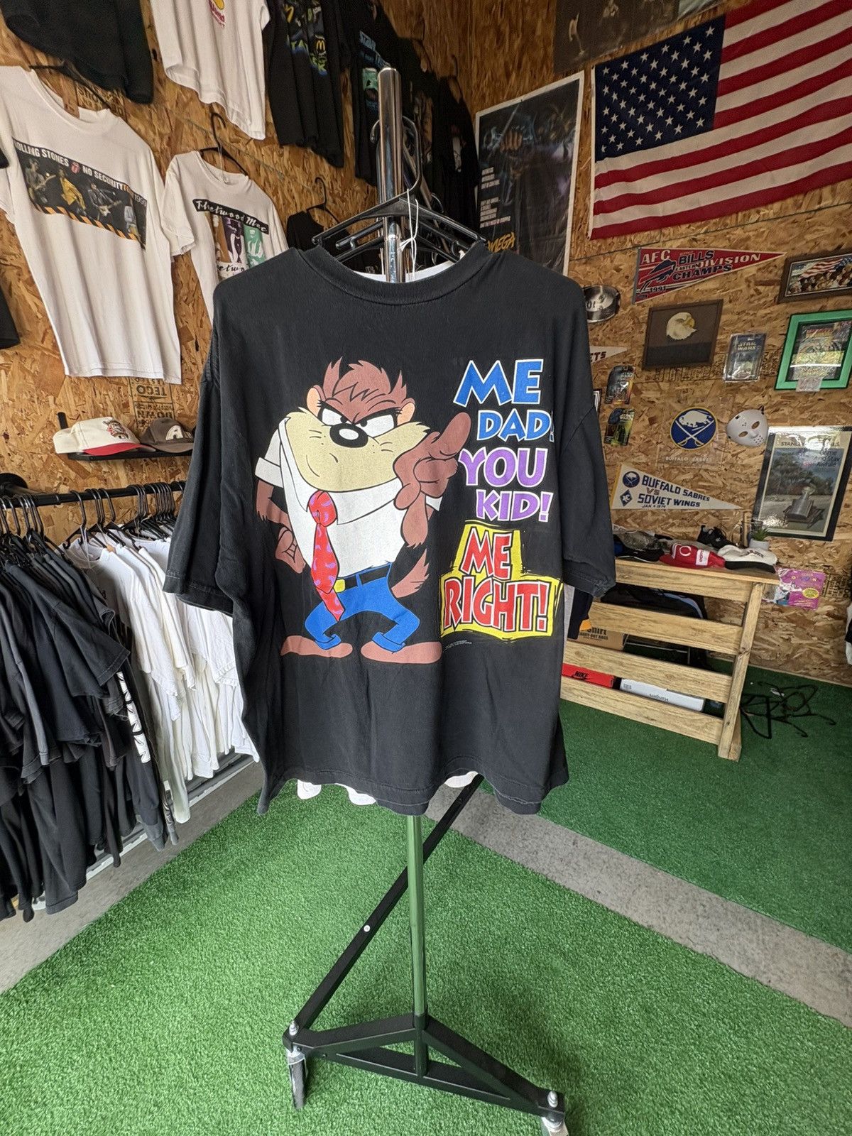 Warner Bros 1994 Looney Tunes Tasmanian Devil T-Shirt Size US XL / EU 56 / 4 - 2 Thumbnail