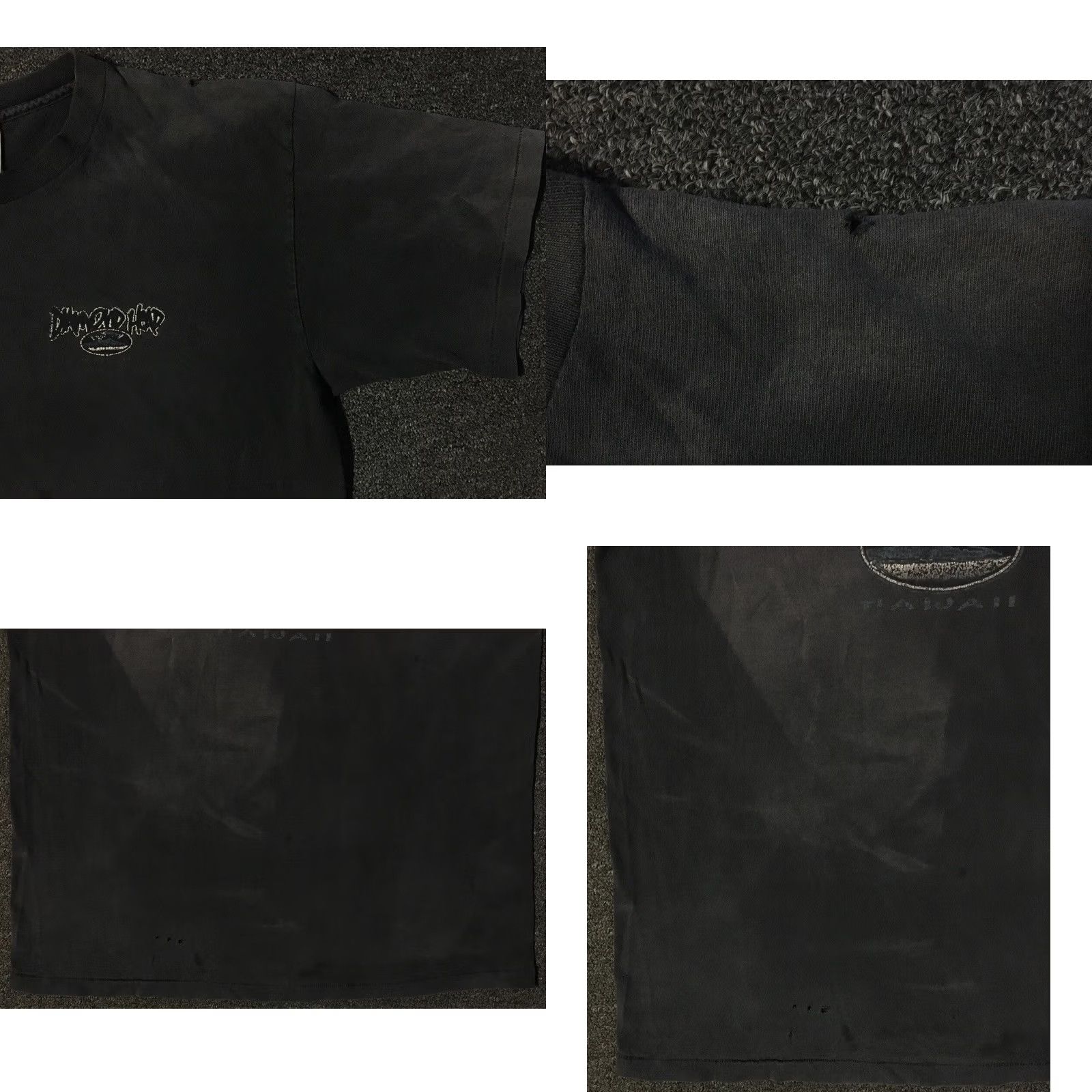 Vintage VINTAGE Diamond Head Hawaii Thrashed Faded Distressed Shirt XL Black Men's T-Shirt 90s Surf Skate Grunge Sun Graphic Size US XL / EU 56 / 4 - 9 Thumbnail