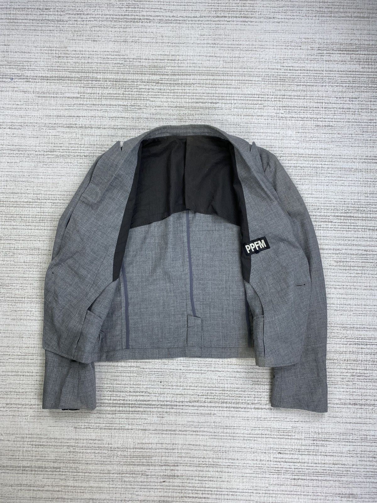 PPFM PPFM Japan Single Button Cropped Blazer Jacket Size US S / EU 44-46 / 1 - 5 Thumbnail