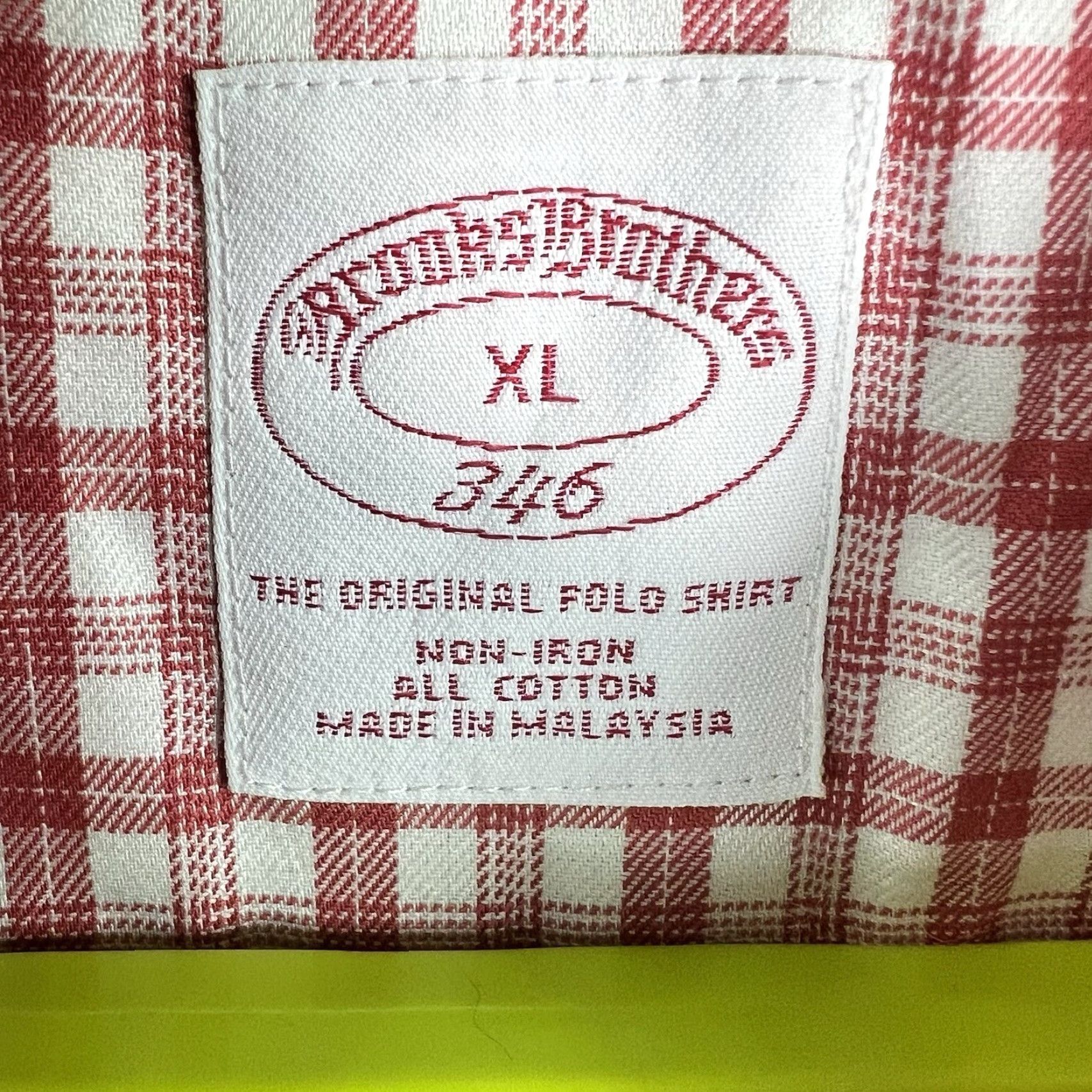 Brooks Brothers Brooks Brothers 346 Button-Up Shirt Mens XL Red Checkered Cotton Classic, Preppy, 56 Chest, Button-Down Collar, Long Sleeve Size US XL / EU 56 / 4 - 5 Thumbnail