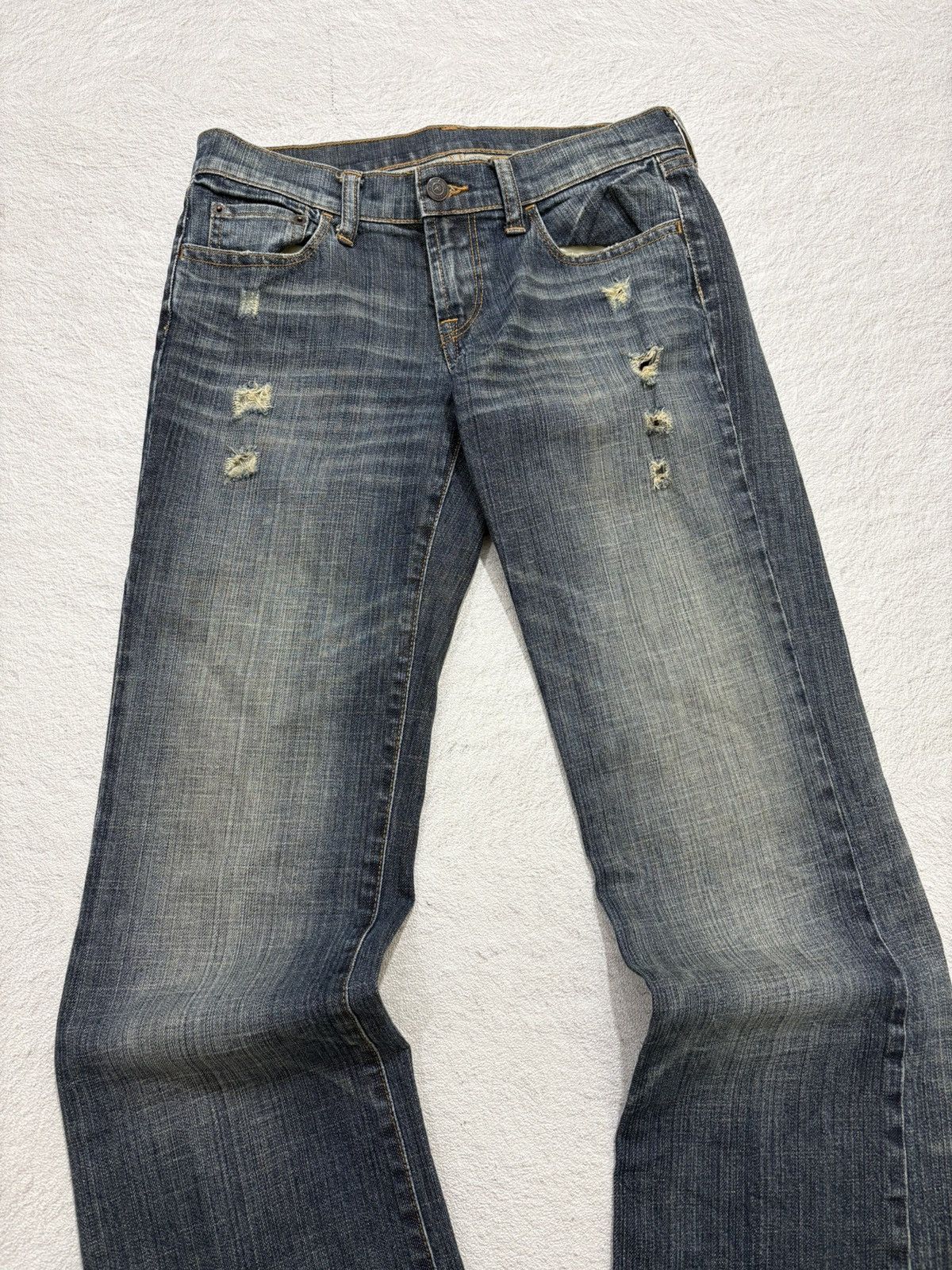 If Six Was Nine 2000s Flared gola japan denim pants y2k style Size US 28 / EU 44 - 2 Thumbnail