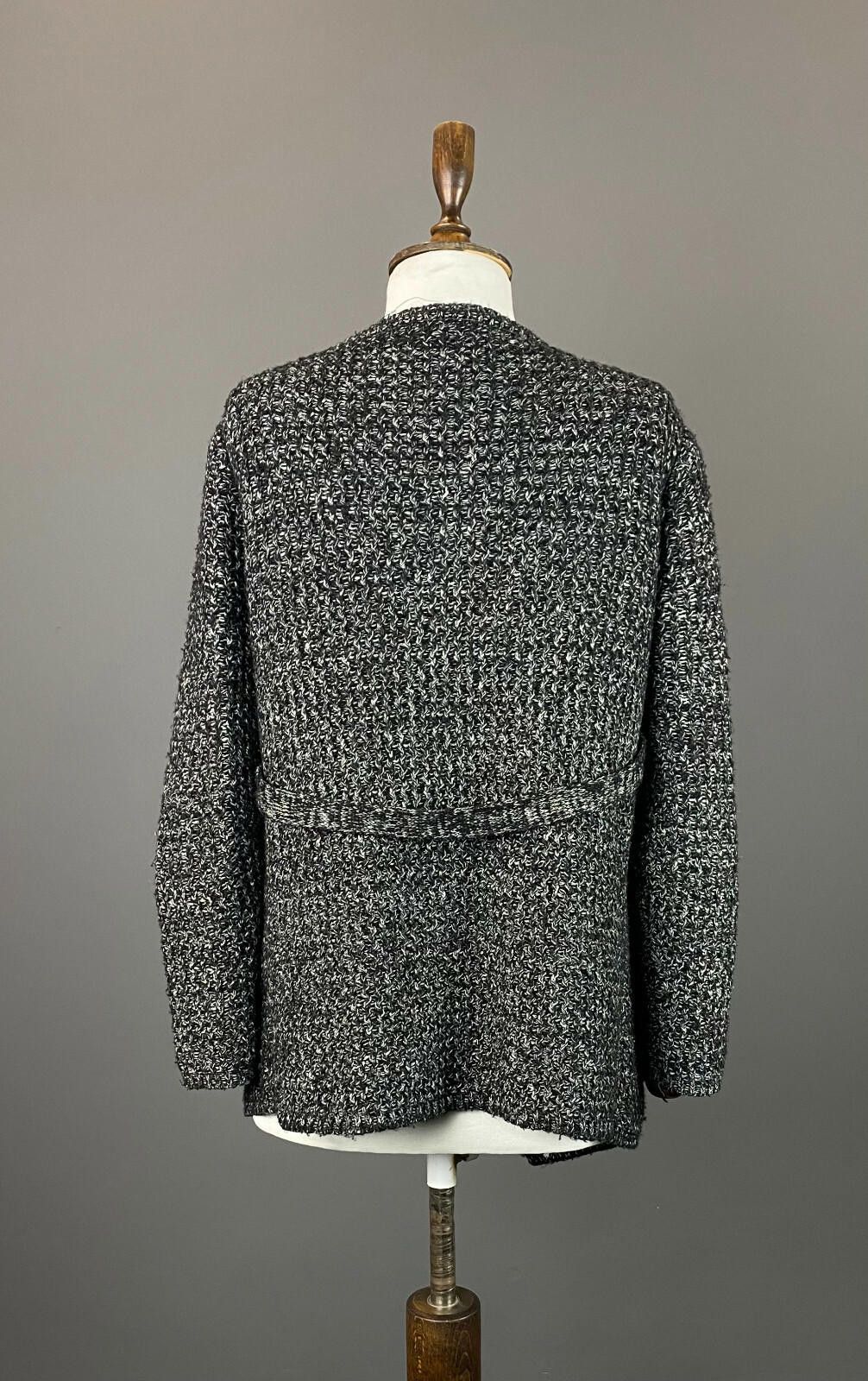 Woolrich Woolen Mills Ladies Woolrich Gray Wool Open Front Cardigan Sweater Size M / US 6-8 / IT 42-44 - 5 Thumbnail