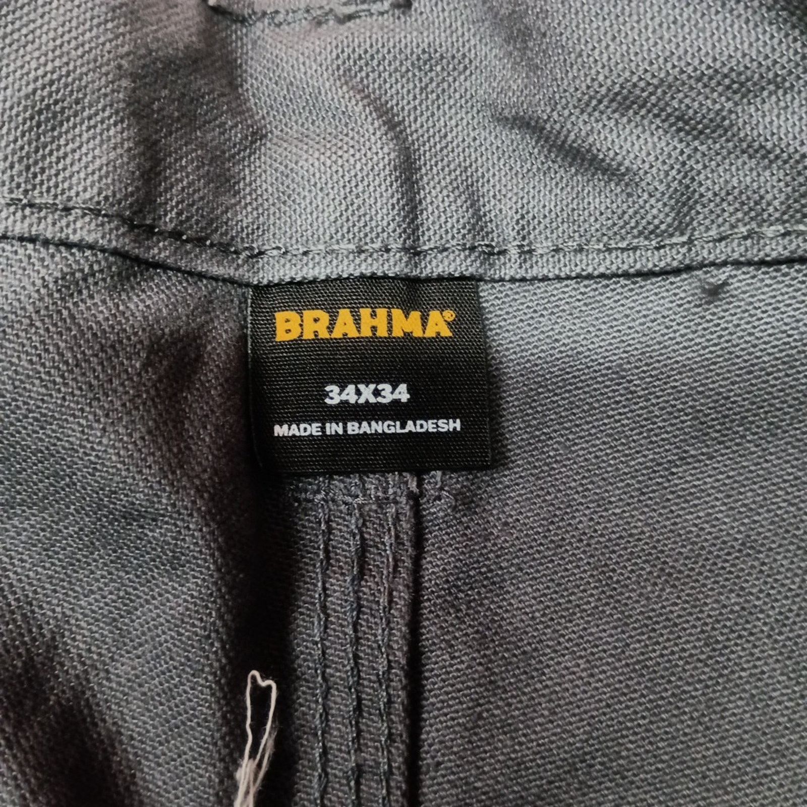 Other Brahma Work Carpenter Pants Men's Size 34x34 Gray Relaxed Size US 34 / EU 50 - 5 Thumbnail