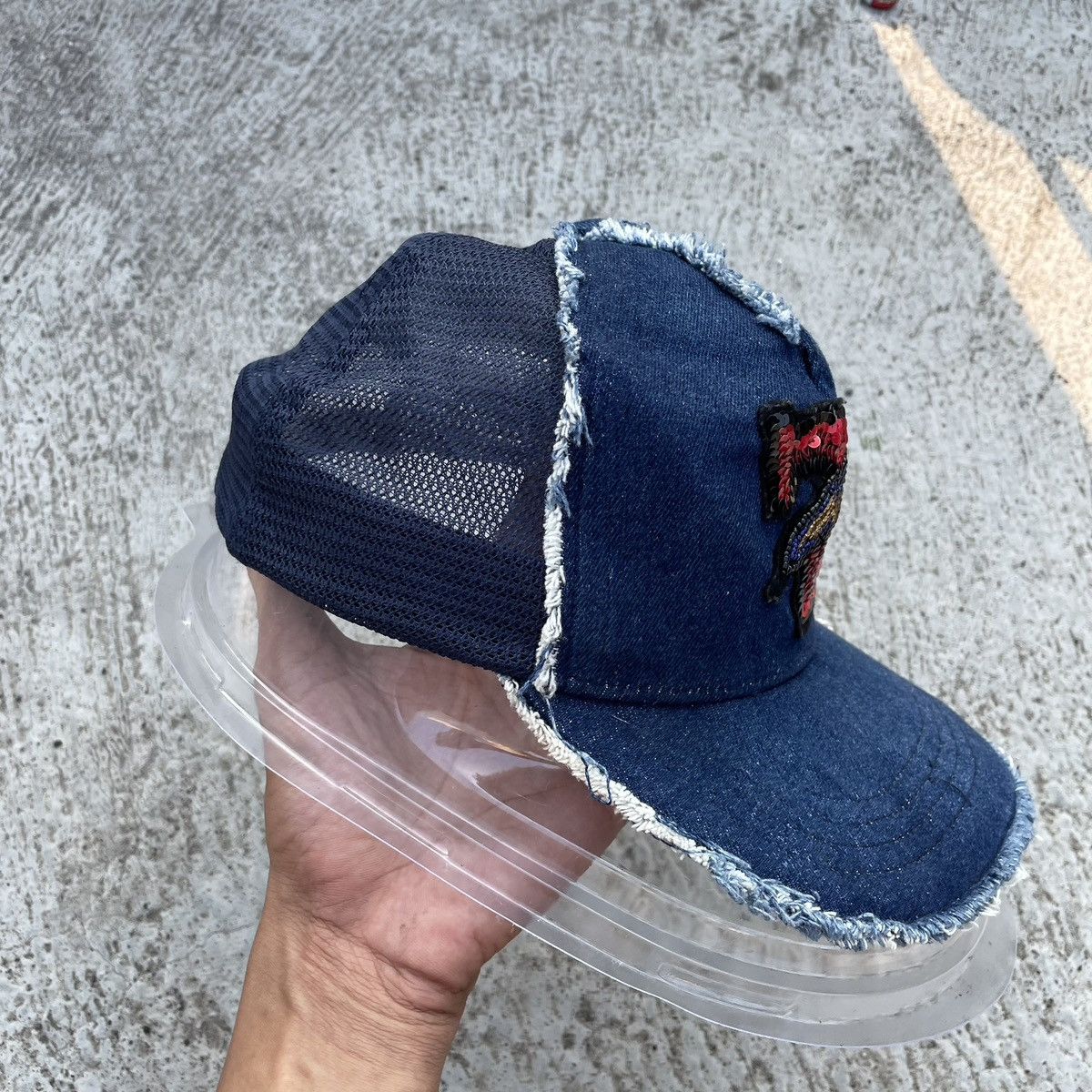 Japanese Brand Distressed yoshinori kotake trucker hat made in japan Size ONE SIZE - 5 Thumbnail