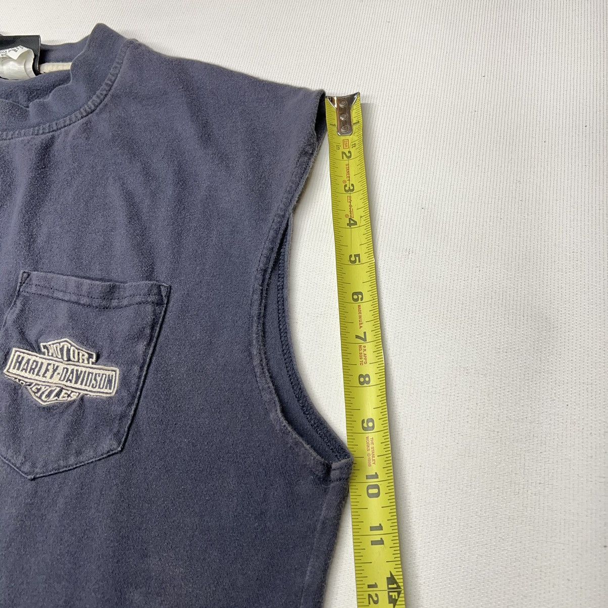 Harley Davidson Harley Davidson Tee Shirt Blue Sleeveless Logo Motorcycle Size US XL / EU 56 / 4 - 19 Thumbnail