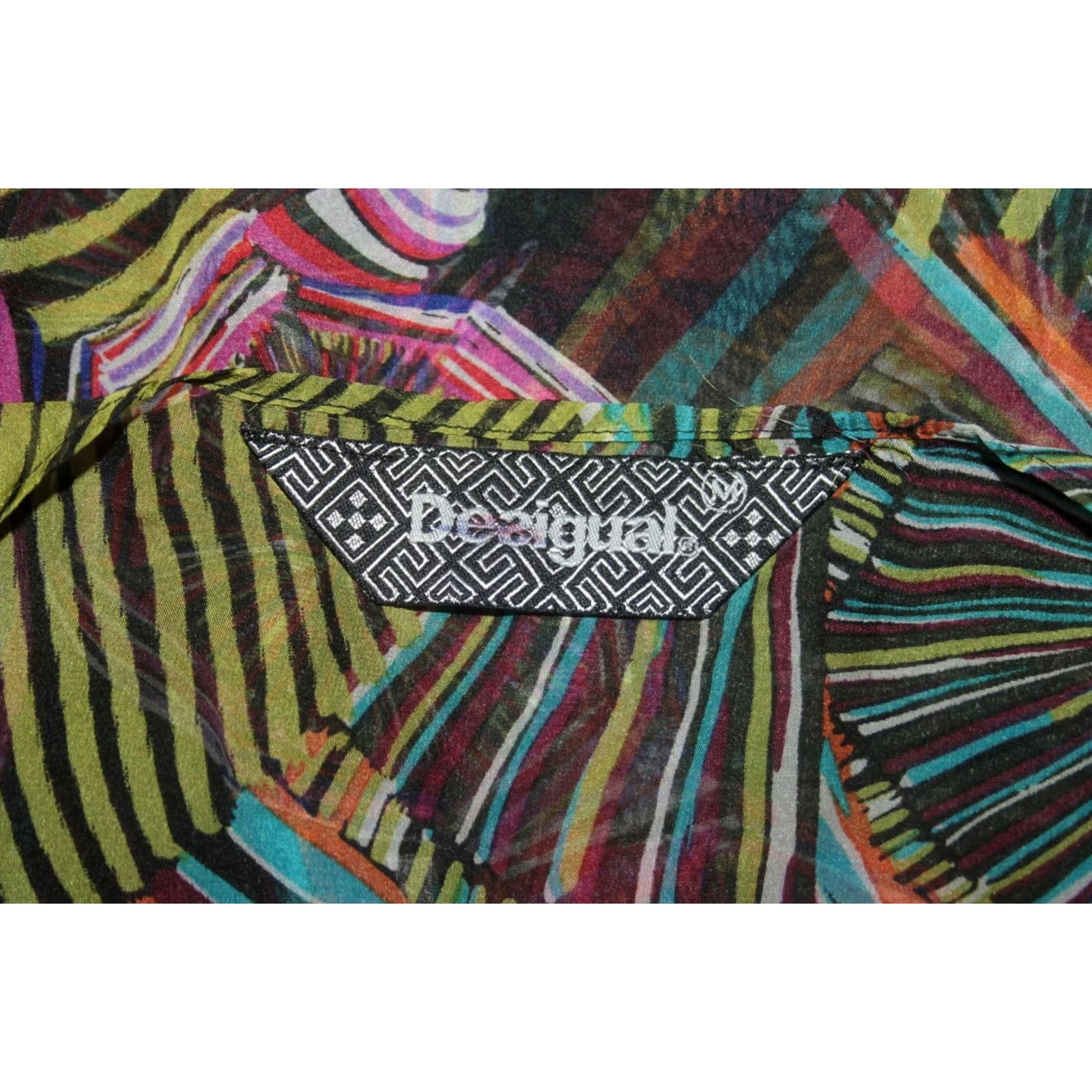 Desigual Desigual Blouse Shirt M Multicoloured 3/4 Sleeve Womens Size M / US 6-8 / IT 42-44 - 8 Thumbnail