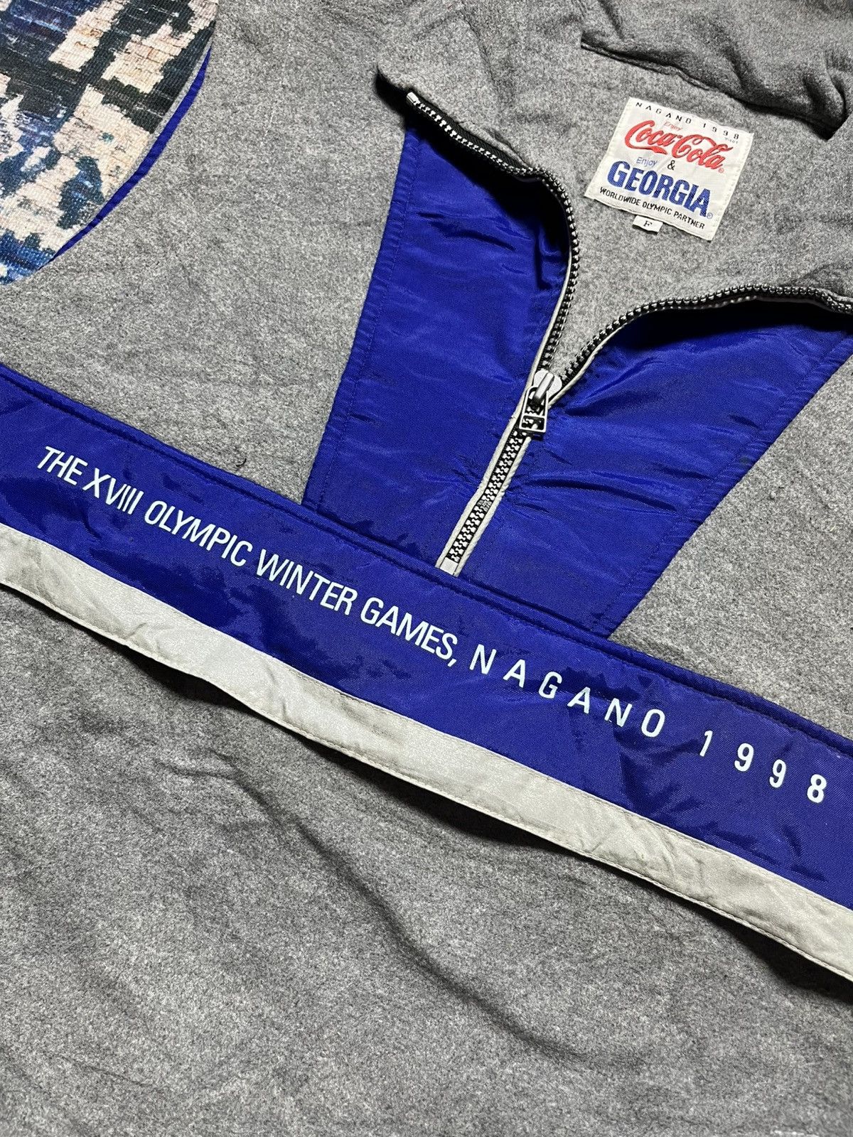 Coca Cola 💥 Vintage Coca Cola Nagano 1998 Half Zipper Vest 90s Size US XL / EU 56 / 4 - 2 Thumbnail