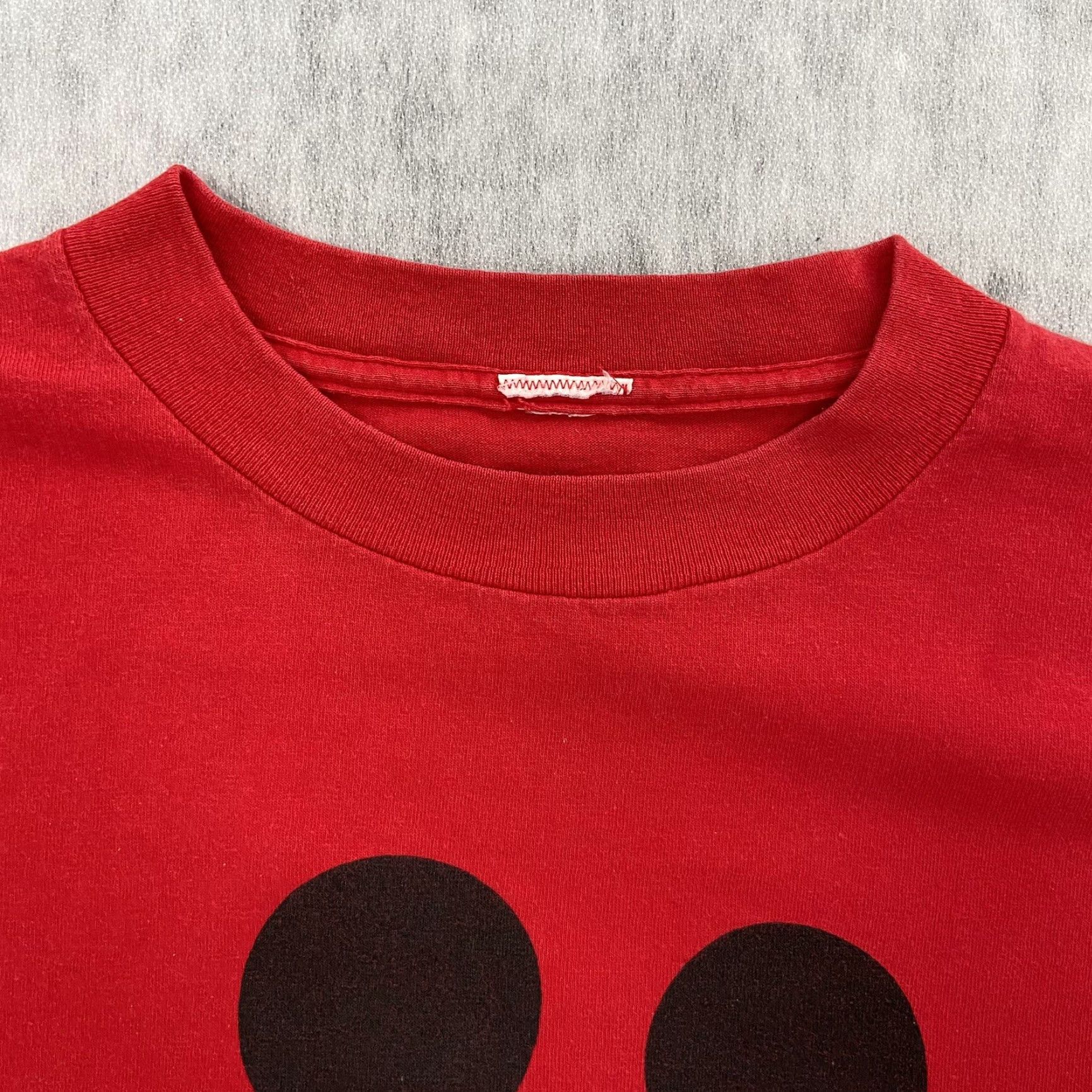 Disney VINTAGE Mickey Mouse Disney Sleep Shirt Womens One Size Red Graphic Print Lounge Nightgown Knit Cotton Size ONE SIZE - 6 Thumbnail