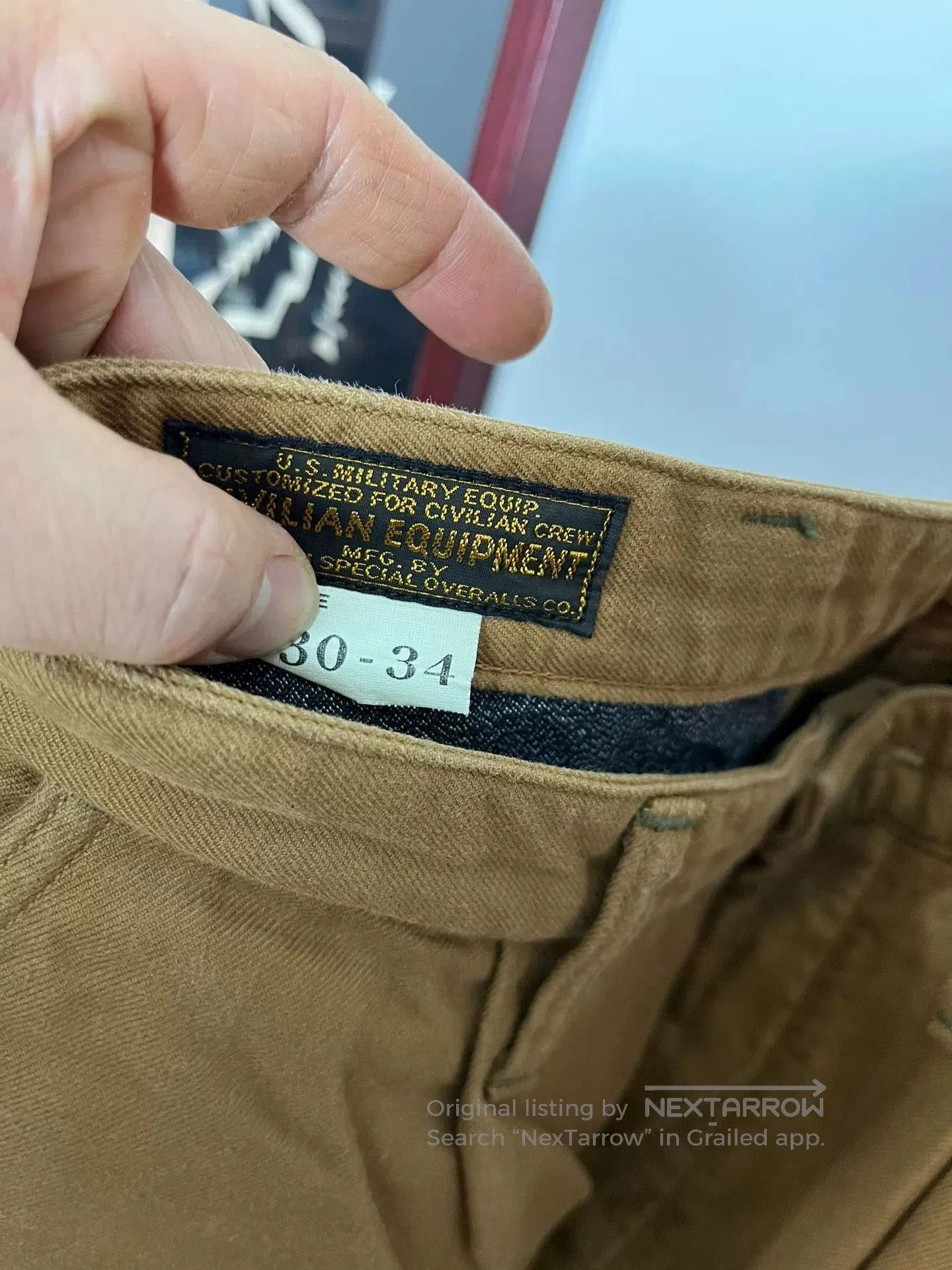 Freewheelers Freewheelers Brown Cargo Pants 30*34. Size US 30 / EU 46 - 4 Thumbnail