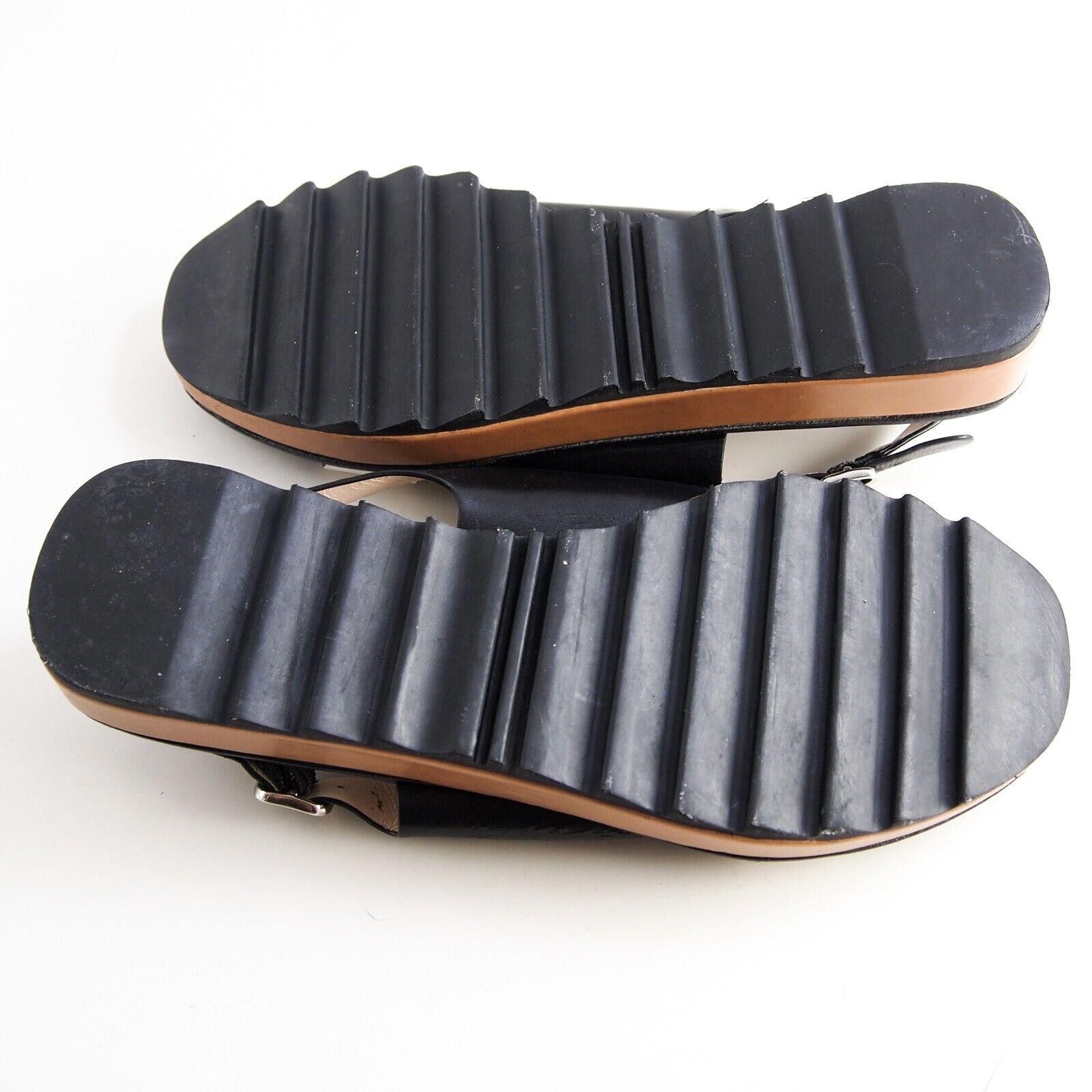 Santoni Santoni Slingback Sandals Black Brown Leather US 10 EU 40 Size US 10 / IT 40 - 10 Thumbnail