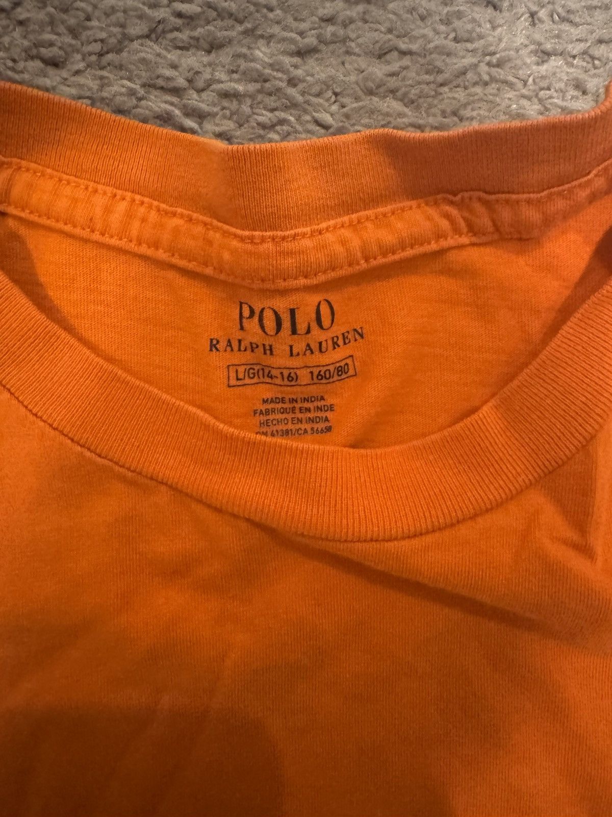 Polo Ralph Lauren Youth polo orange t shirt Size US L / EU 52-54 / 3 - 3 Thumbnail