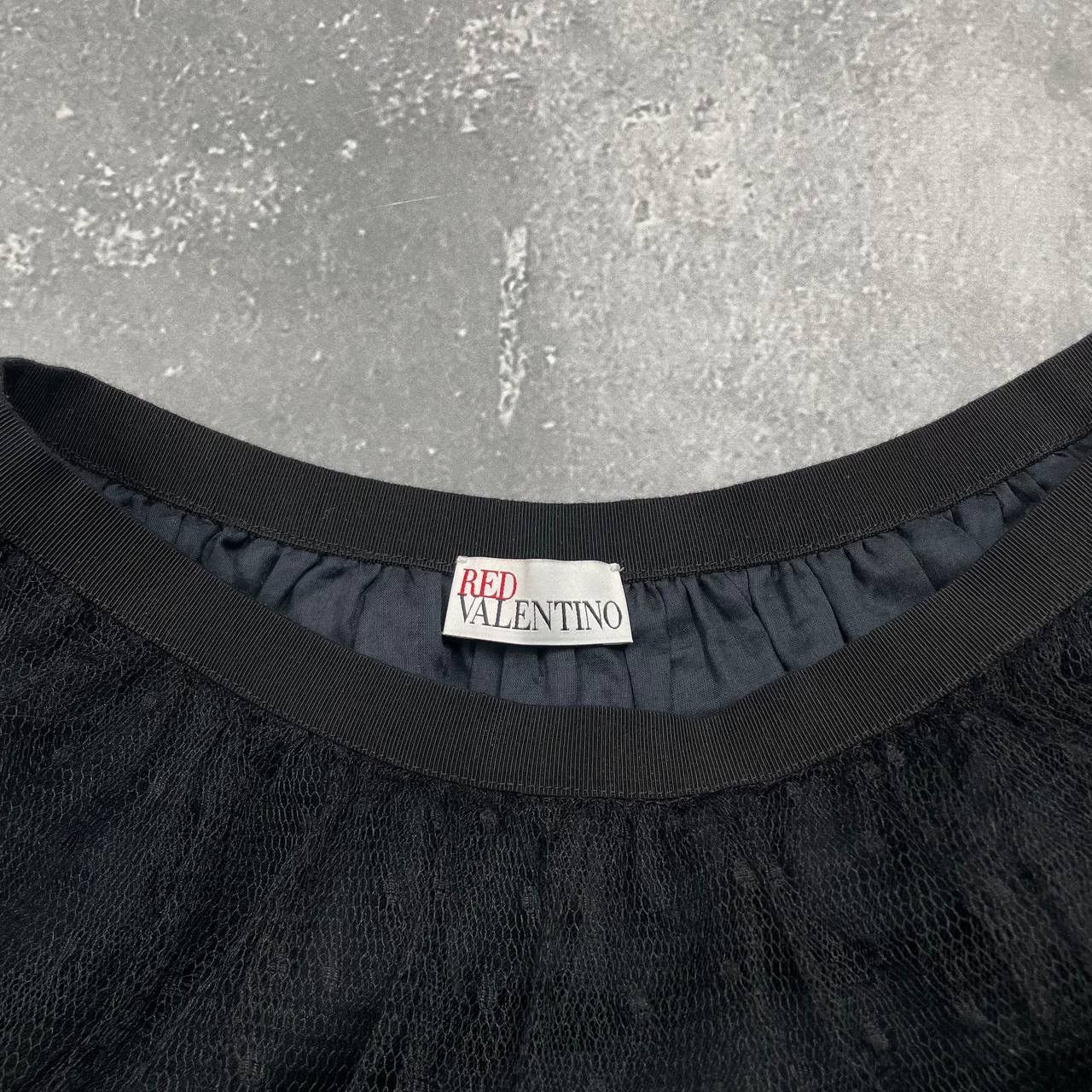 RED Valentino RED Valentino Black Polka Dot Tulle Mini Skirt Women’s 38/40 Size 28" / US 6 / IT 42 - 10 Thumbnail