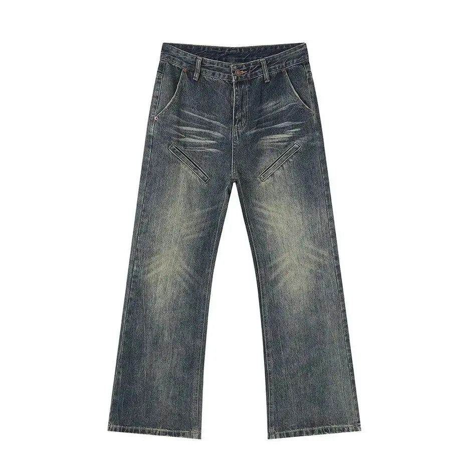 Japanese Brand Retro loose high street micro flared jeans Size US 32 / EU 48 - 5 Thumbnail