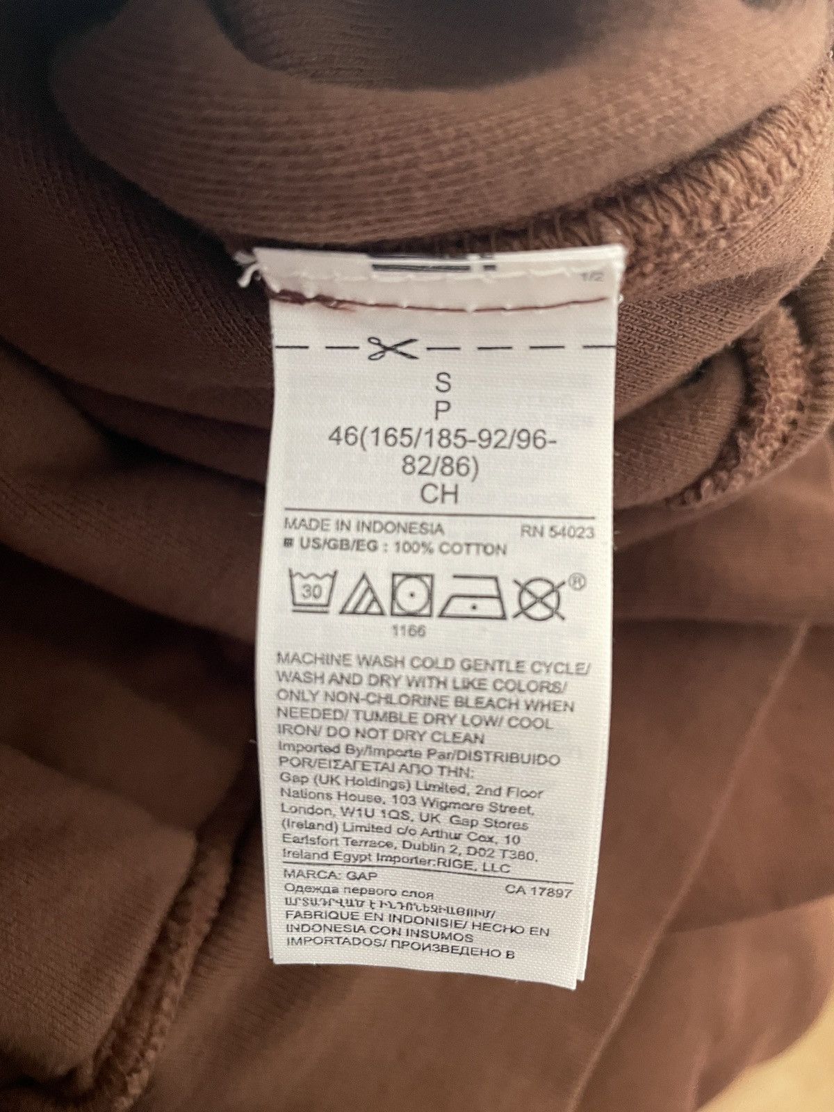 Balenciaga × Gap × Kanye West Yeezy Gap Perfect Hoodie Brown Size Small Size US S / EU 44-46 / 1 - 5 Thumbnail