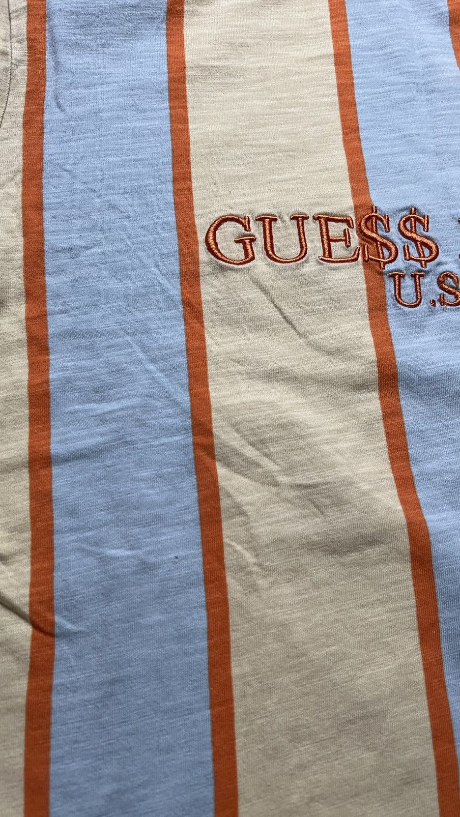 A$AP Rocky × Guess Guess x Asap Rocky Gue$$ x VSVP striped tee embriodered Size US S / EU 44-46 / 1 - 4 Thumbnail