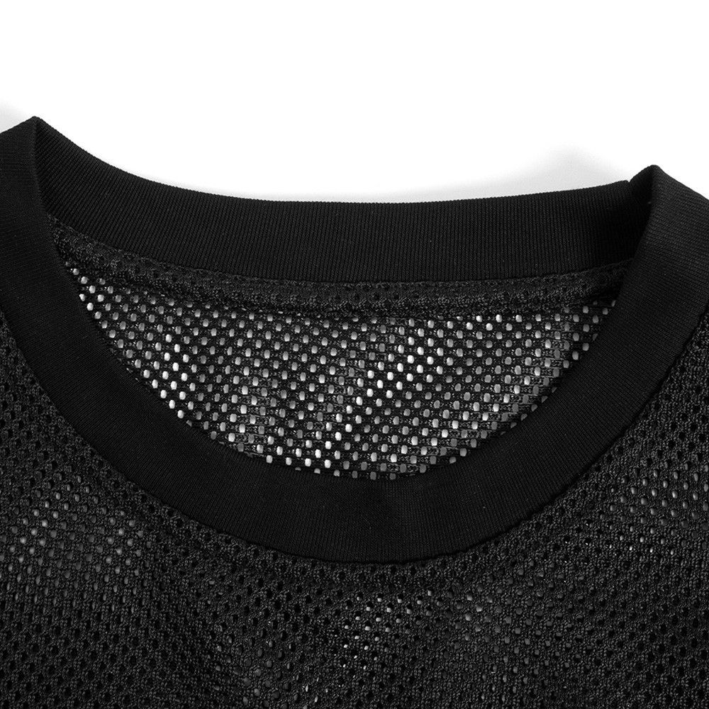 Japanese Brand × Vintage Men's trendy breathable hollow loose printed T-shirt Size US M / EU 48-50 / 2 - 3 Thumbnail