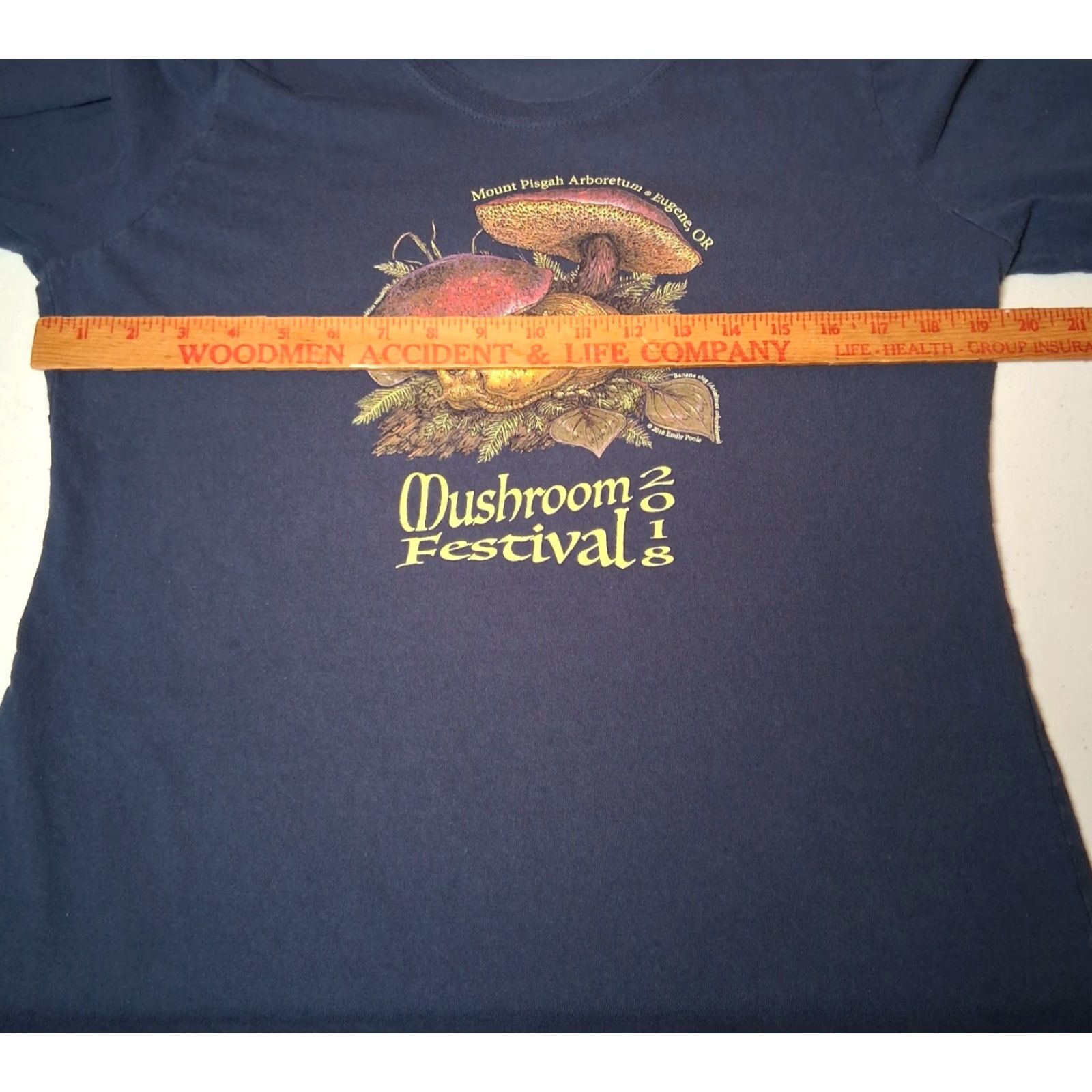 Port & Company Port & Company Shirt Long Sleeve Women M Blue Mushroom Festival Eugene Oregon 2018 READ Size M / US 6-8 / IT 42-44 - 5 Thumbnail