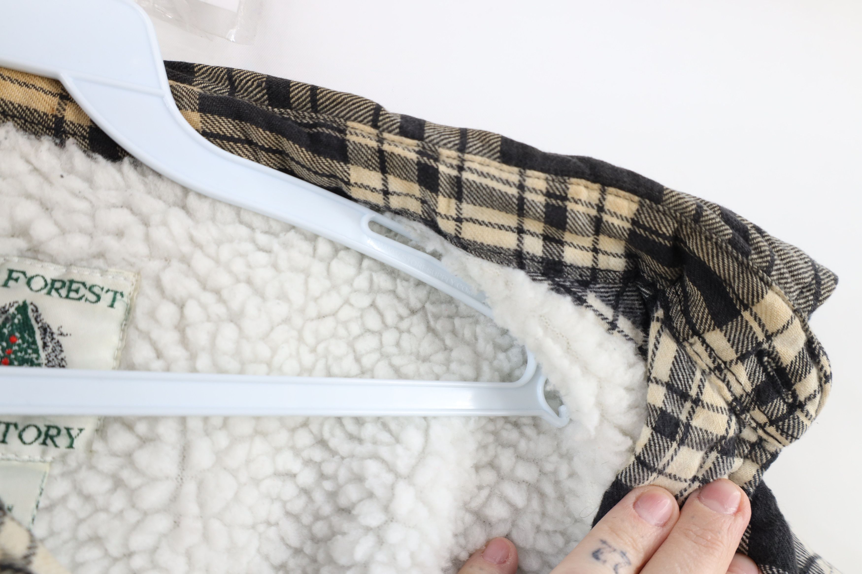 Vintage Vintage 90s Streetwear Fleece Lined Flannel Shirt Jacket Size US L / EU 52-54 / 3 - 11 Thumbnail