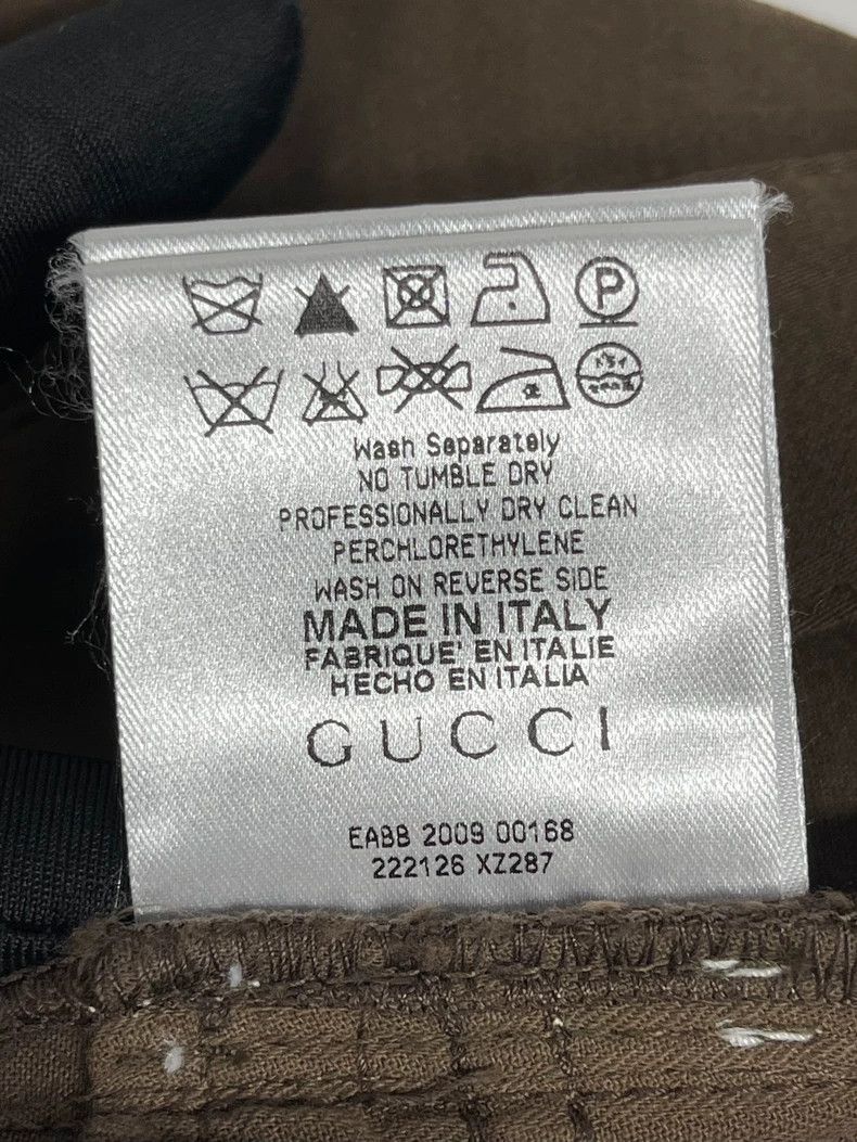 Gucci Gucci Khaki Metal Logo Casual Trousers 2502-Nextarrow Size US 32 / EU 48 - 7 Thumbnail