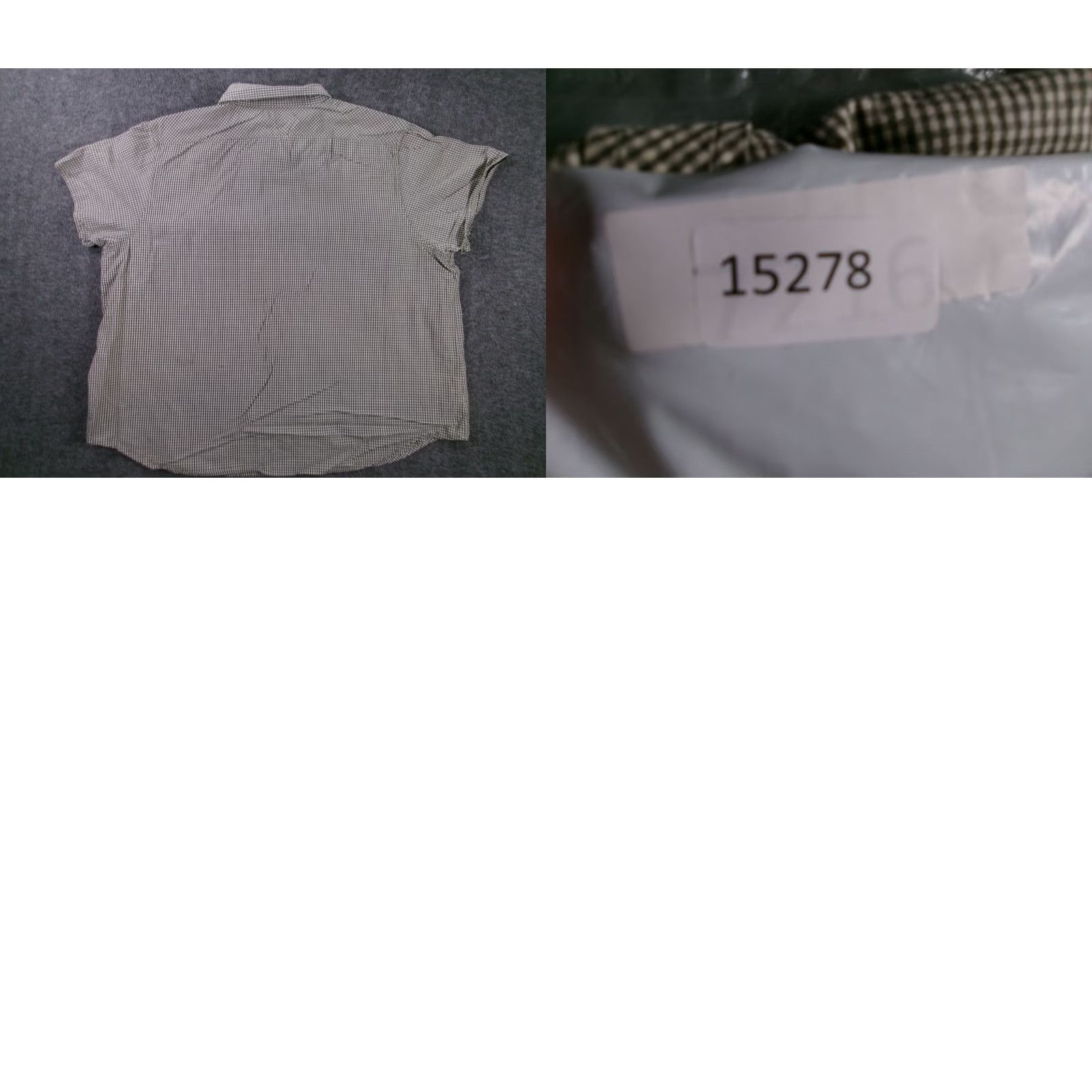 Faded Glory Faded Glory Shirt Womens XL Short Sleeve Button Up Gingham Green Cotton Relaxed Size XL / US 12-14 / IT 48-50 - 8 Thumbnail