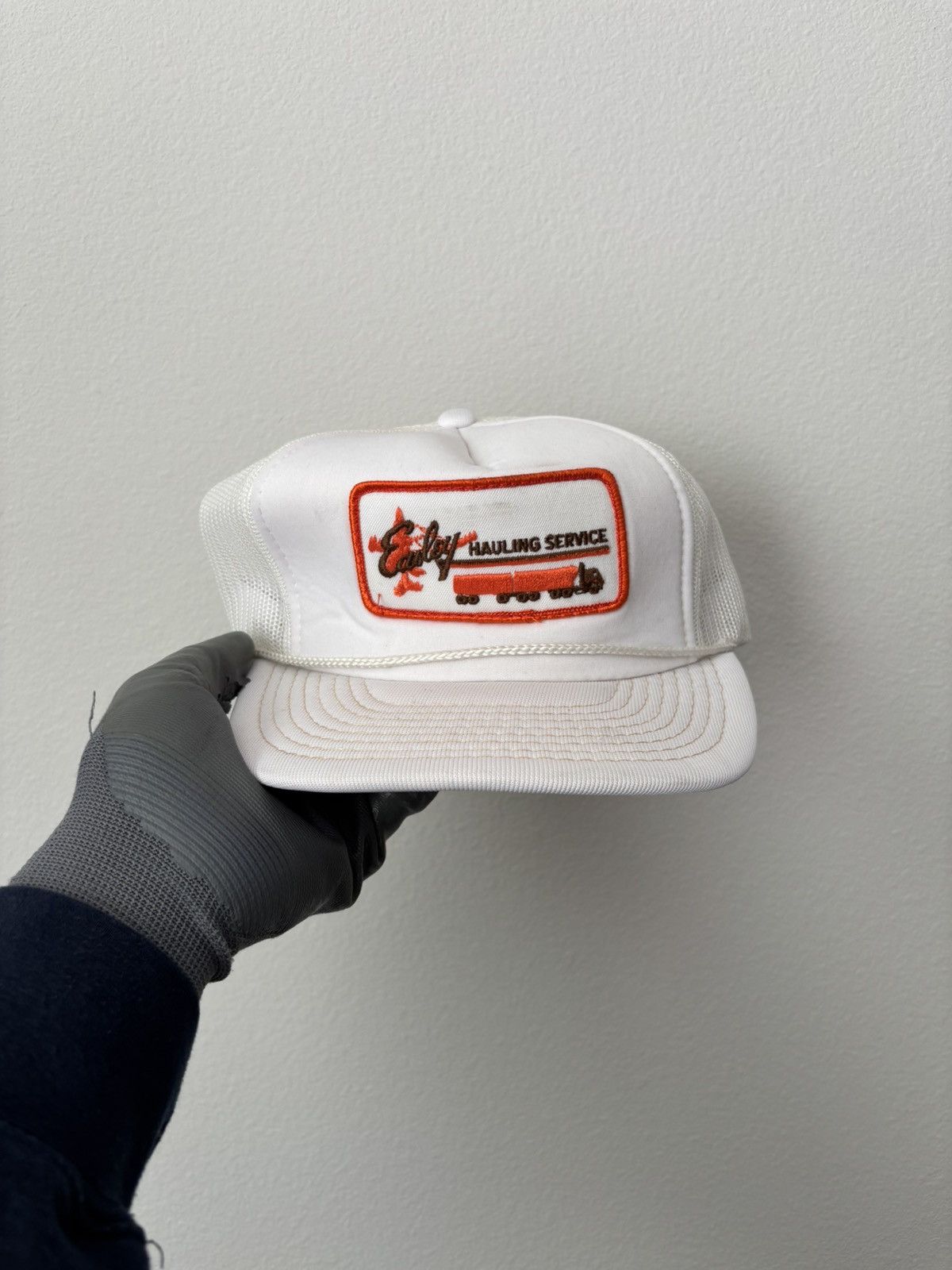 Vintage Vintage White Trucker Hat Size ONE SIZE - 1 Thumbnail