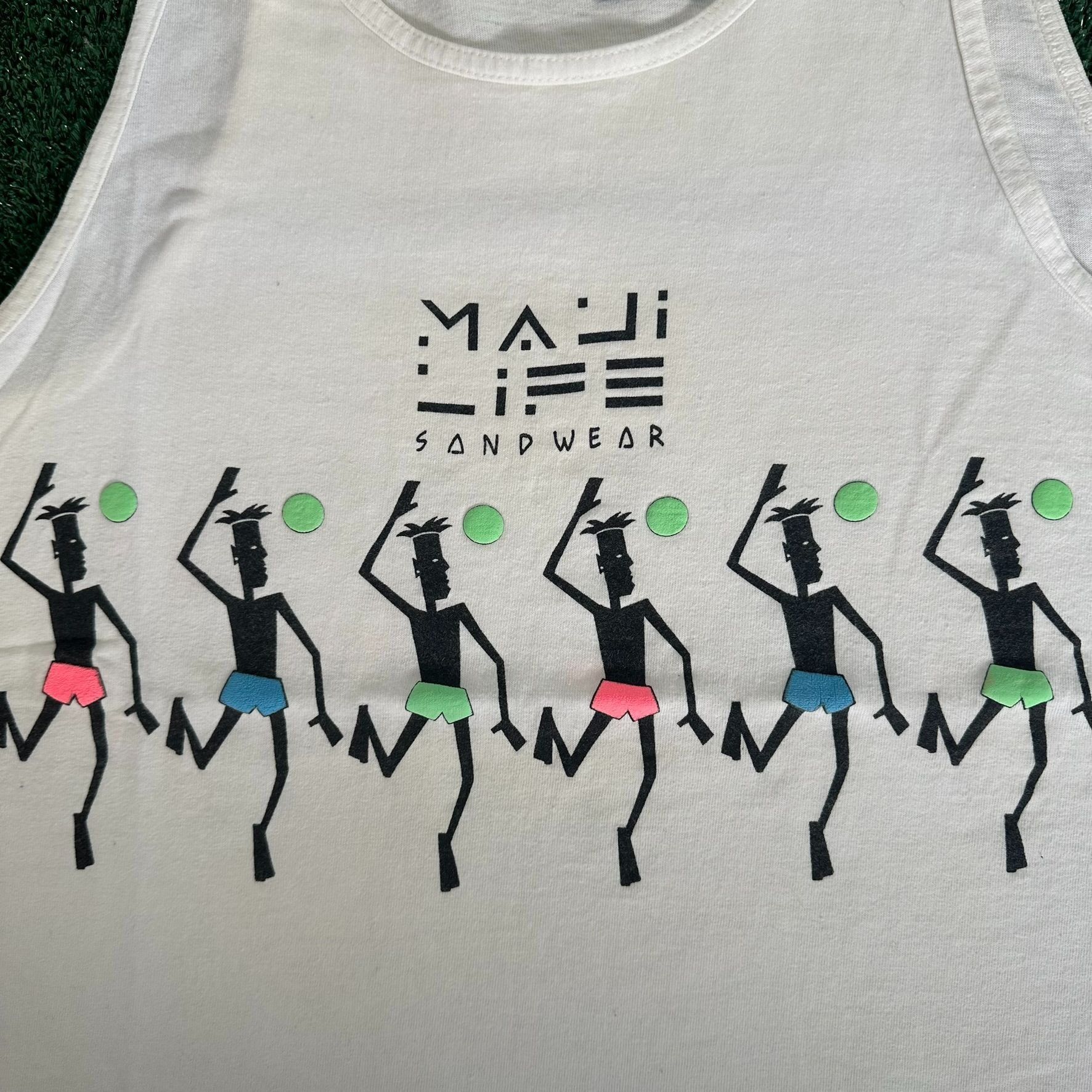 Vintage Vintage 90s Maui Volleyball Tank Top Hawaii Beach Surf Tee Size US M / EU 48-50 / 2 - 2 Thumbnail