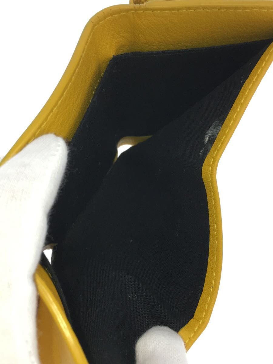 Balenciaga Balenciaga Leather Tri-Fold Wallet Yellow Size ONE SIZE - 6 Thumbnail