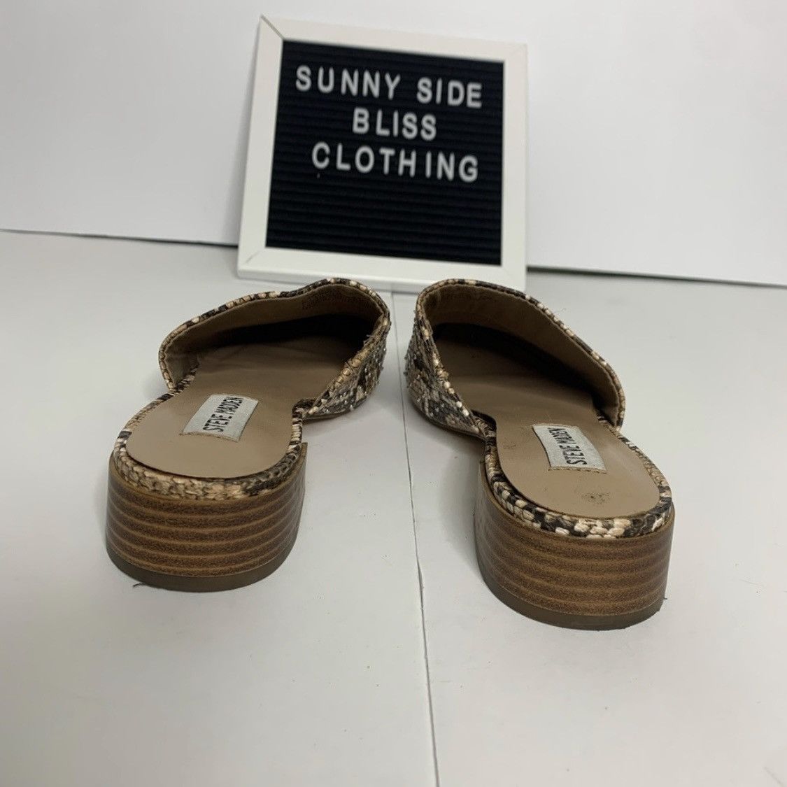 Steve Madden Steve Madden Snake Print Slip-On Mules Almond Toe Size 6.5 Size US 6.5 / IT 36.5 - 9 Thumbnail