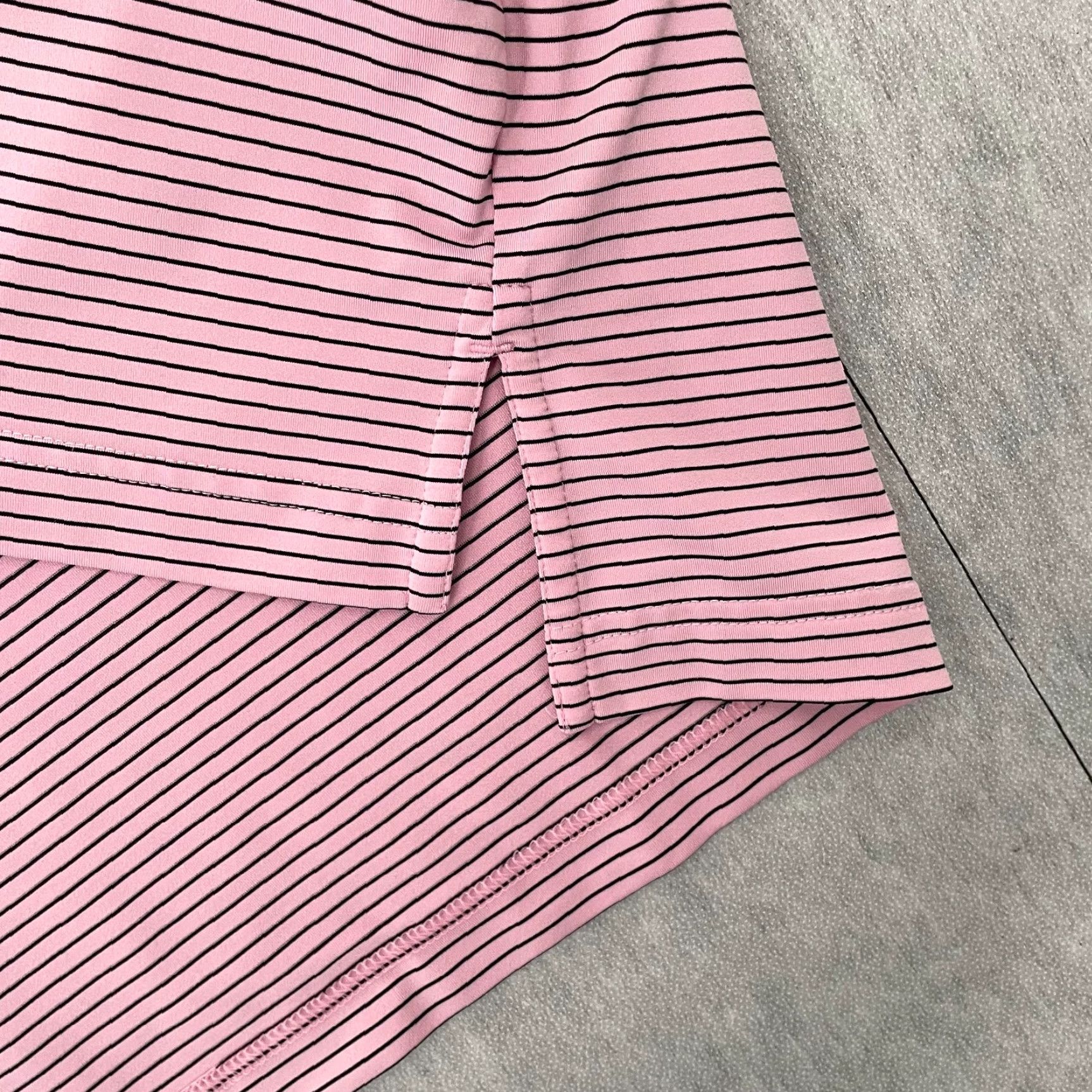 Peter Millar Peter Millar Shirt Adult 2XL Pink Stripe Whisper Rock Golf Club Logo Mens XXL Size US XXL / EU 58 / 5 - 5 Thumbnail