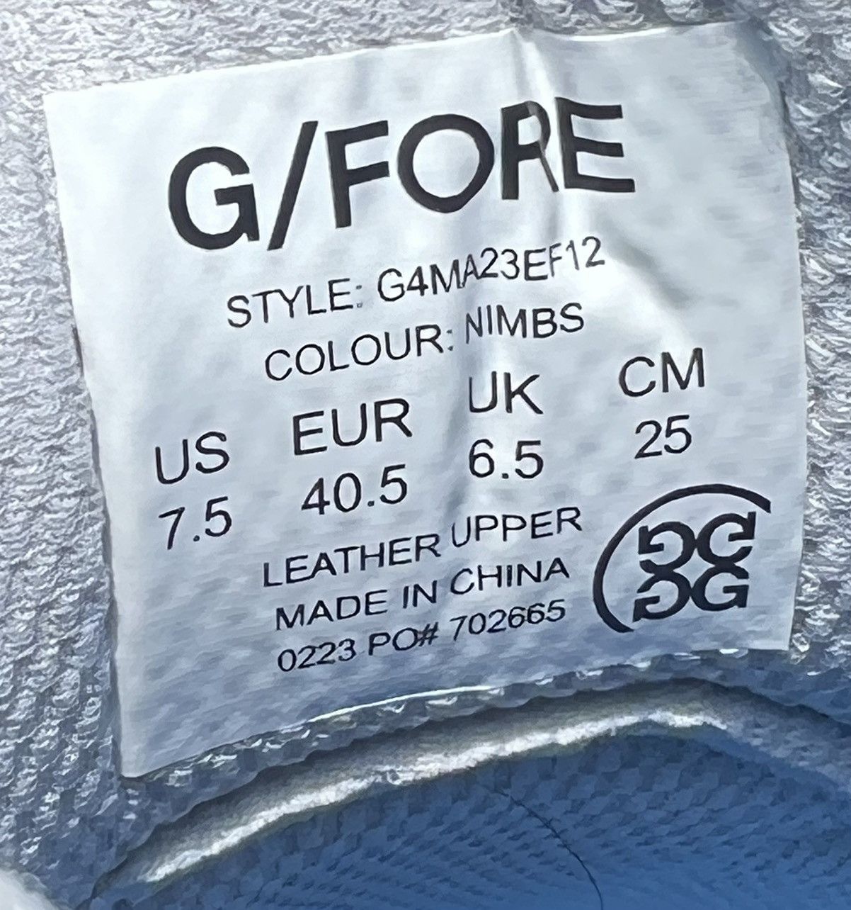 G/FORE NEW G/FORE size 7.5 Mens Grosgrain Gallivanter Golf Grey Size US 7.5 / EU 40-41 - 16 Thumbnail