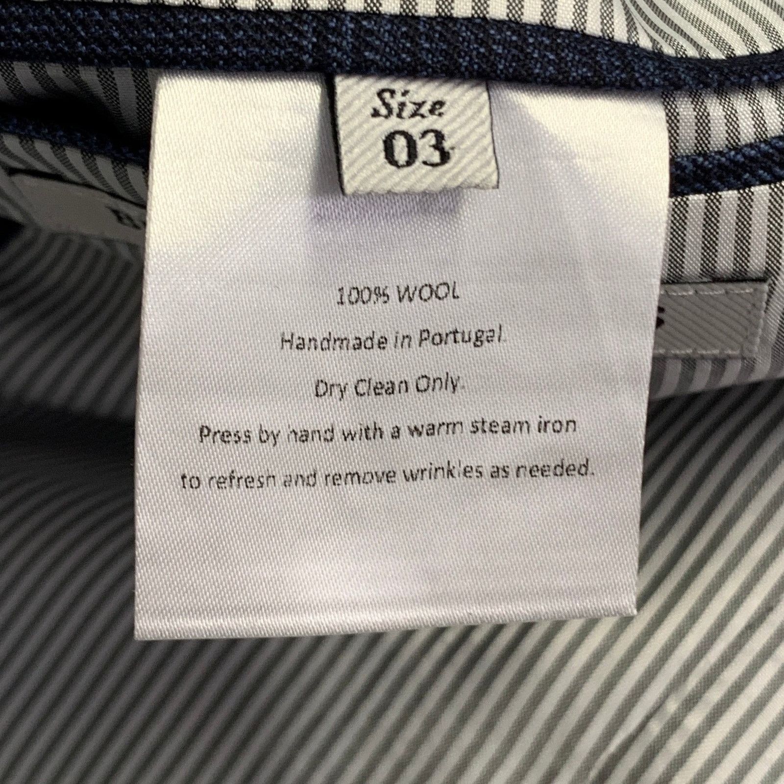 Brooklyn Tailors Size 38 Regular Blue Plaid Wool Notch Lapel Sport Coat Size 38R - 9 Thumbnail