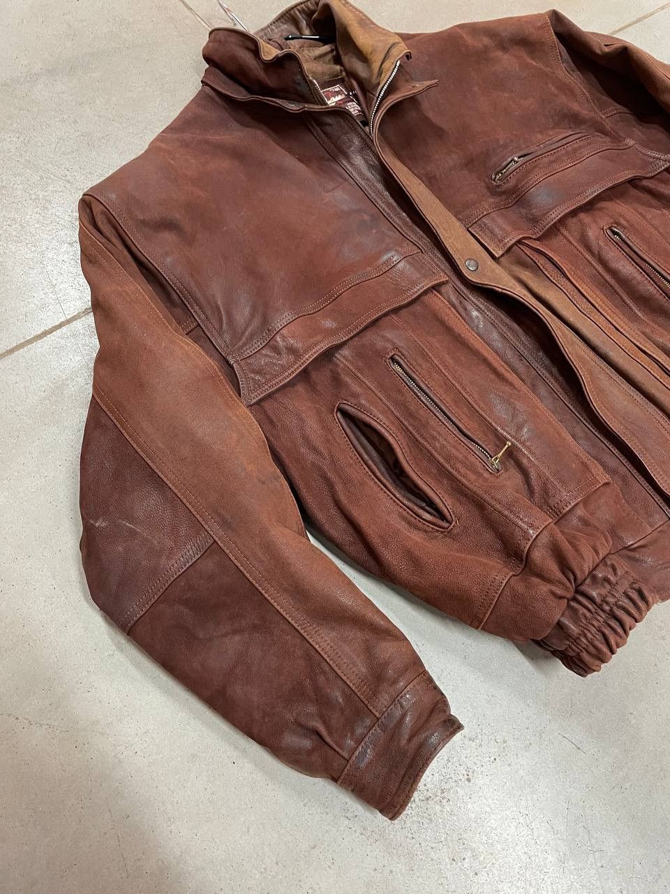 Genuine Leather Y2K True Vintage Leather Jacket Size US L / EU 52-54 / 3 - 1 Thumbnail