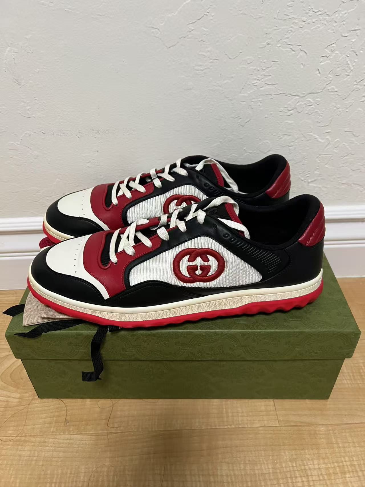 Gucci Gucci MAC980 Black Red Size US 12.5 / EU 45-46 - 5 Thumbnail