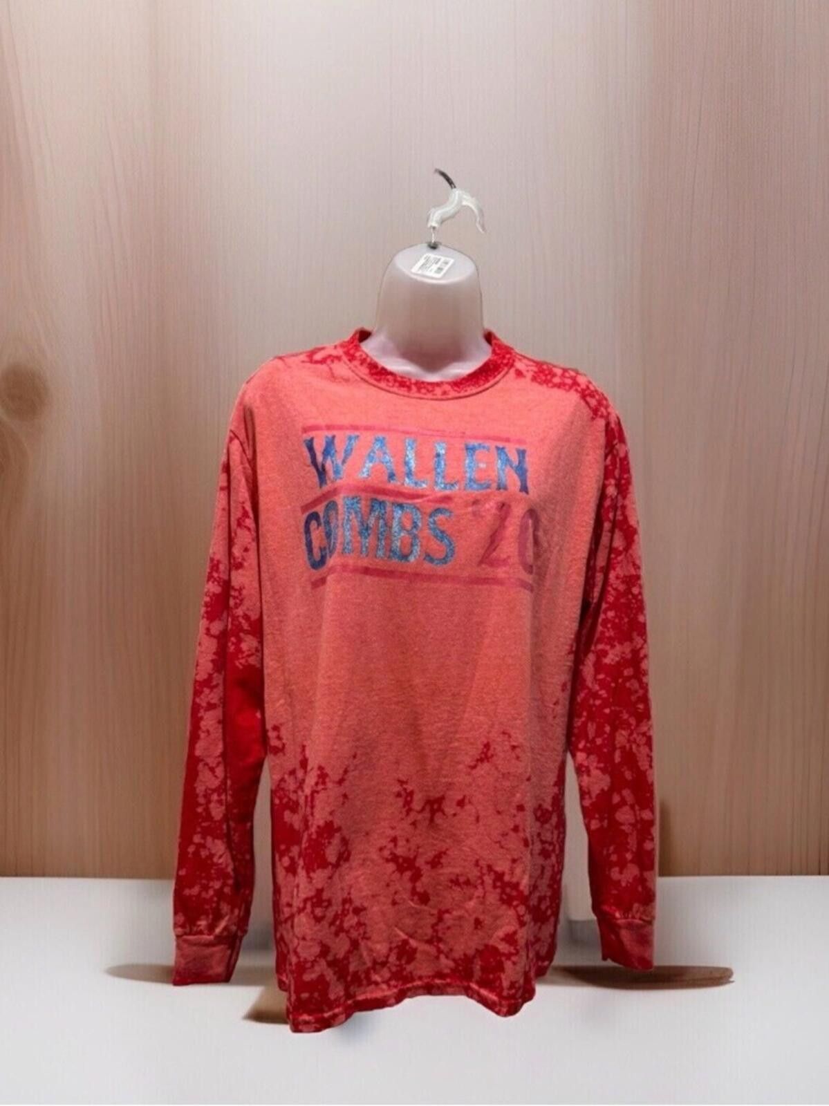 Gildan Wallen Combs 2020 Bleach-Dyed Long Sleeve Tee Size M / US 6-8 / IT 42-44 - 1 Thumbnail