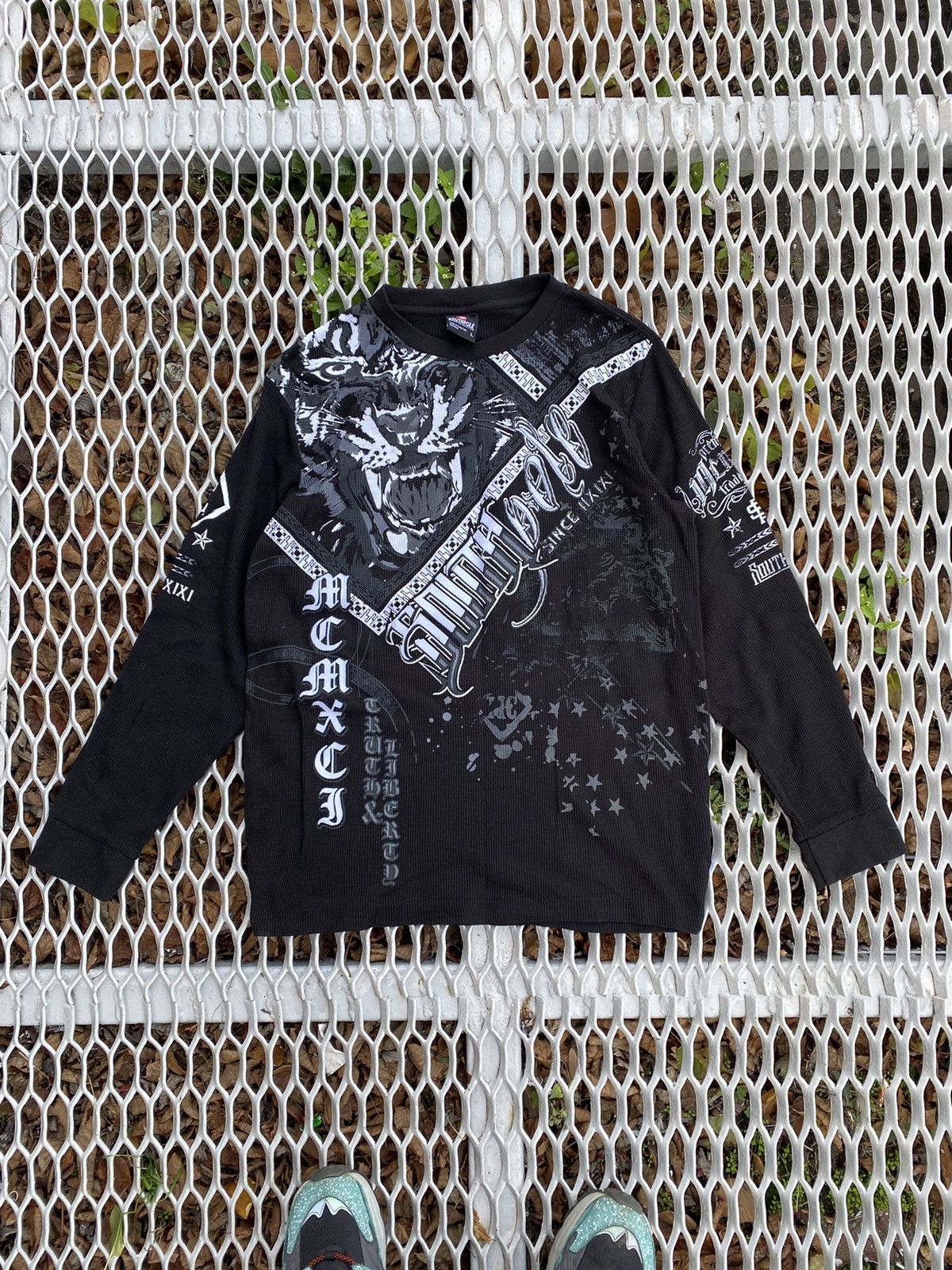 Affliction Vintage South Pole Tiger Longsleeve Size US L / EU 52-54 / 3 - 1 Thumbnail