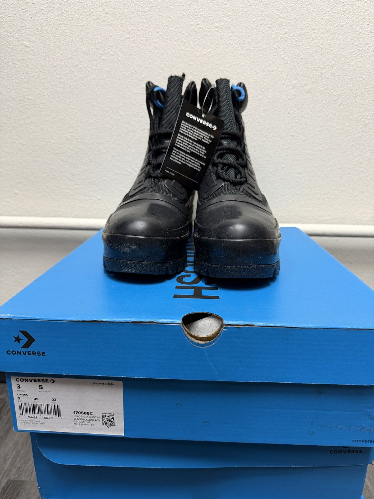 Ambush Design × Converse Converse x Ambush CTAS Duck Boot Black Canvas Womens Size US 5 / IT 35 - 2 Thumbnail