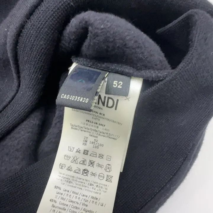 Fendi Black Graphic Long Sleeve Sweatshirt -2507