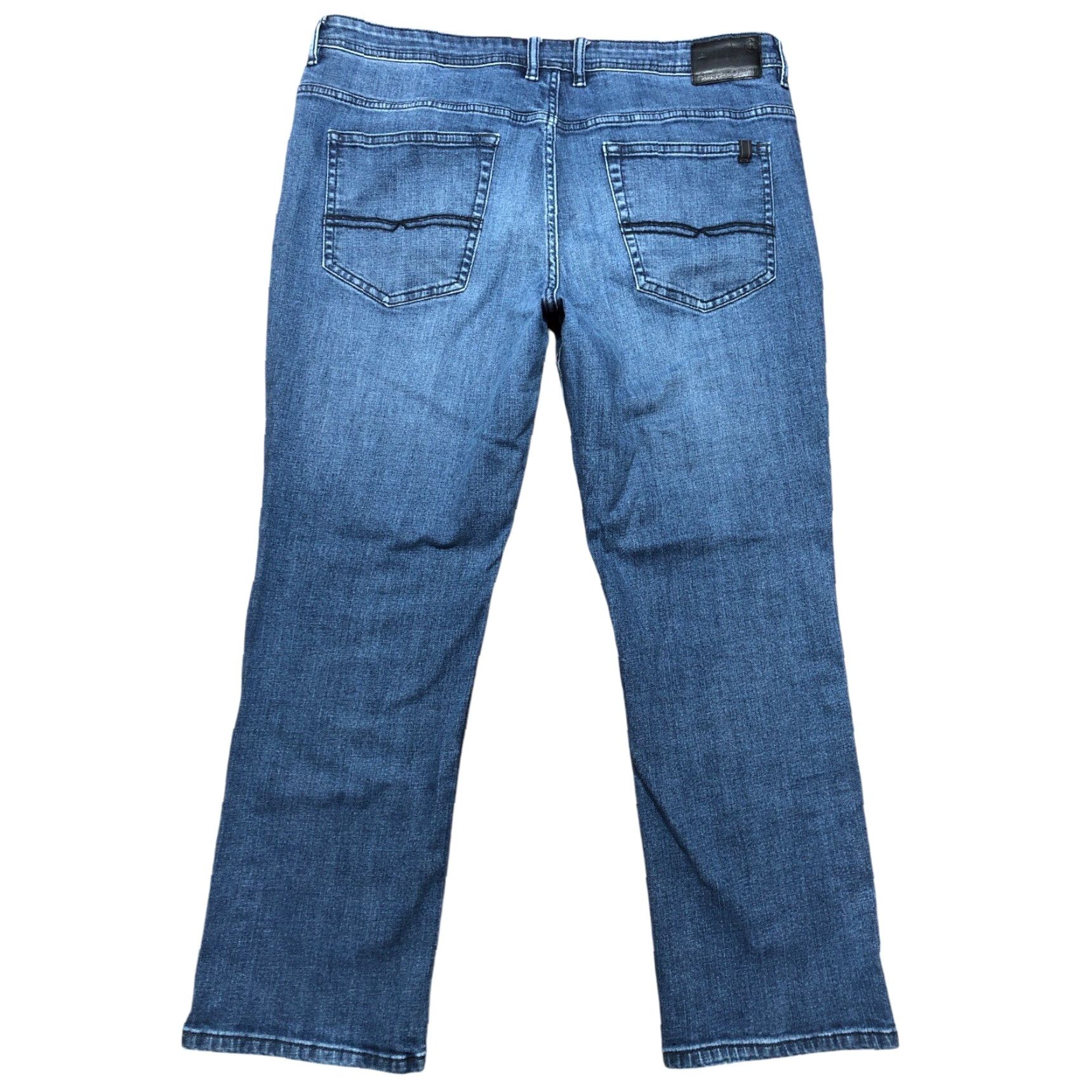 Buffalo David Bitton Buffalo David Bitton Jeans Mens Jeans Regular 38x30 Blue USA Logo 5-Pocket Stretch Straight Vintage No Size US 38 / EU 54 - 2 Thumbnail