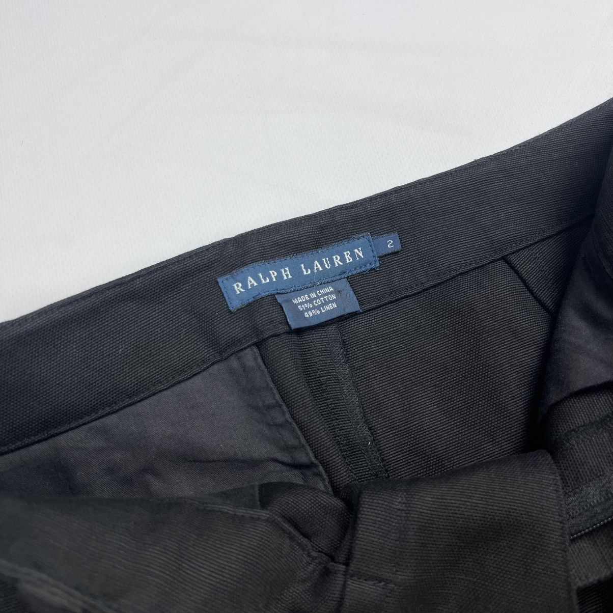 Polo Ralph Lauren × Vintage Vintage polo Ralph Lauren cotton linen mini skirt Size 26" / US 2 / IT 38 - 5 Thumbnail
