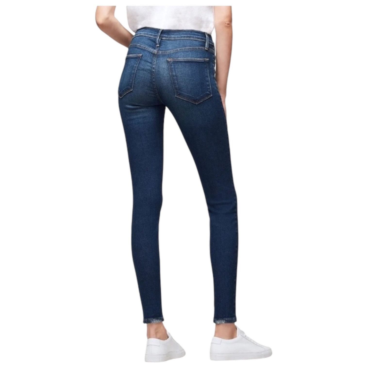 Frame Frame Le High Skinny Jean in Medium Wash Clipper Street - 28 Size 28" / US 6 / IT 42 - 4 Thumbnail